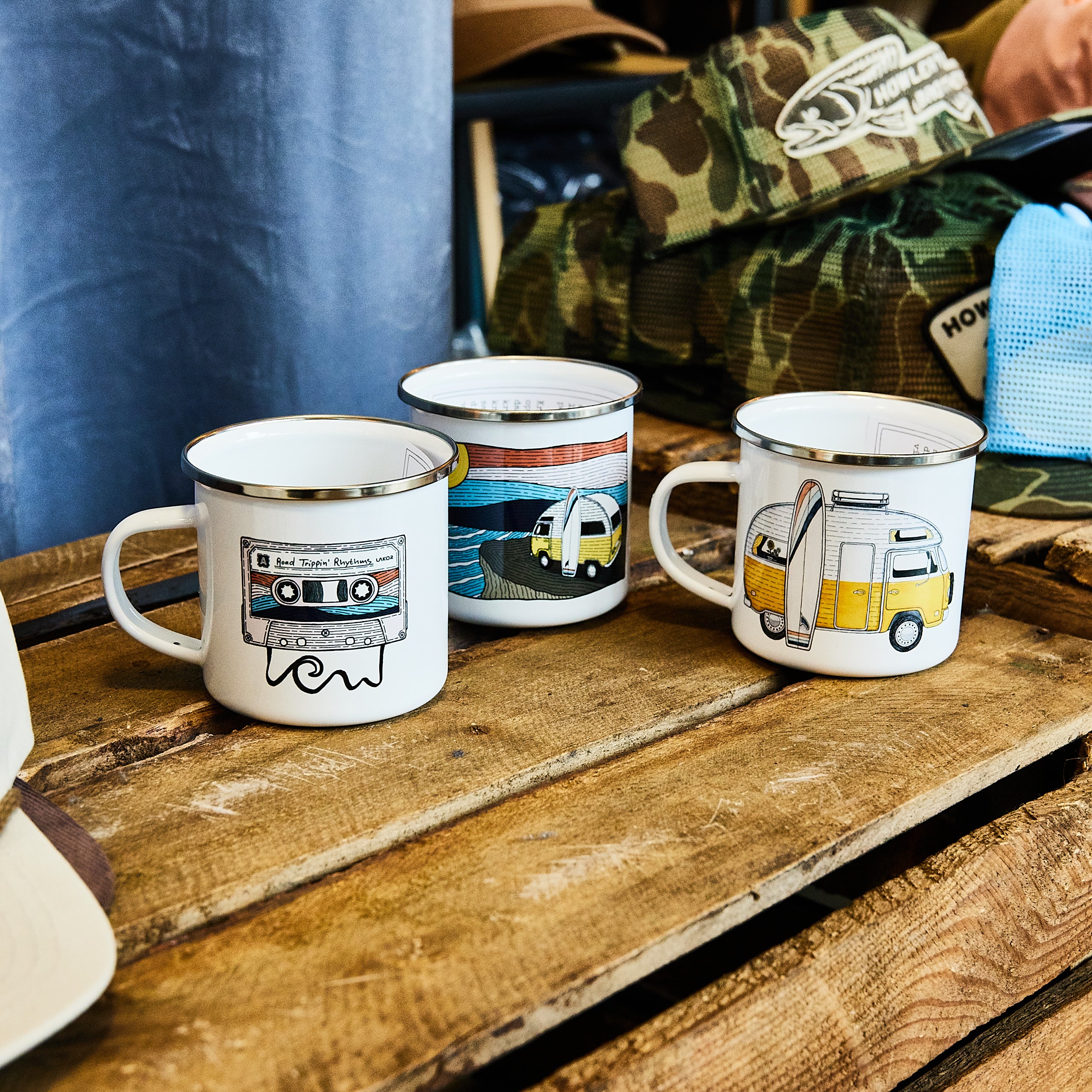 Lakor - ROAD TRIPPIN' RHYTHMS ENAMEL MUG