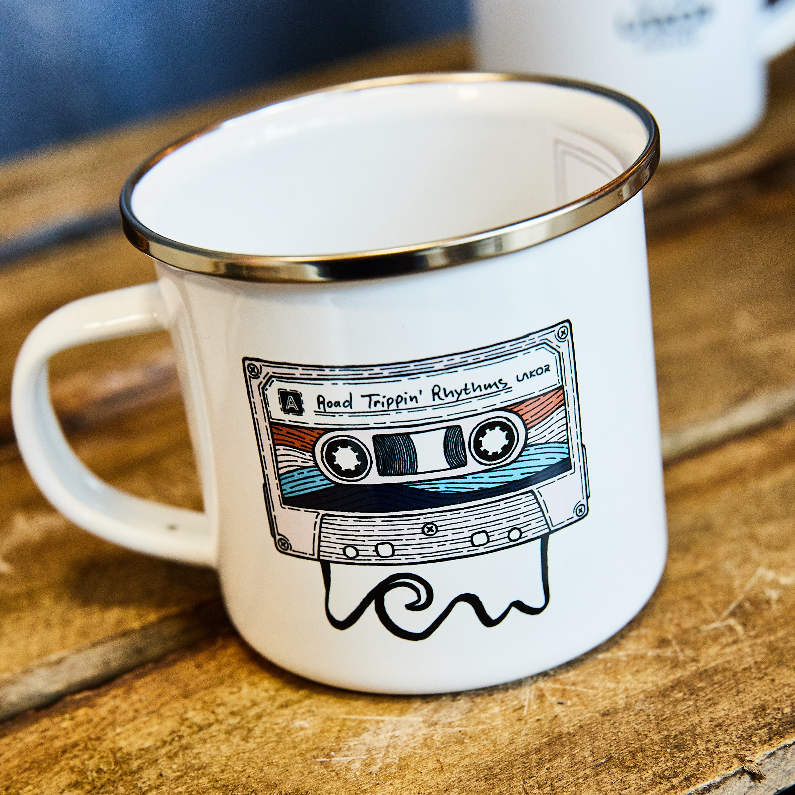 Lakor - ROAD TRIPPIN' RHYTHMS ENAMEL MUG