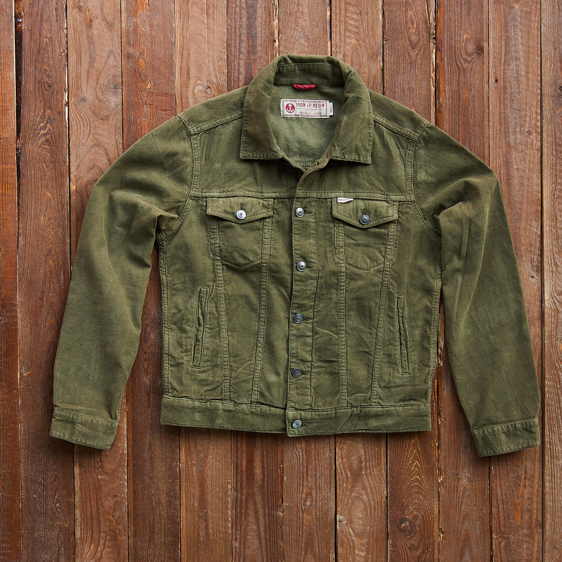 Iron Resin -- Corduroy Rambler Jacket Grøn – Jake's Apparel