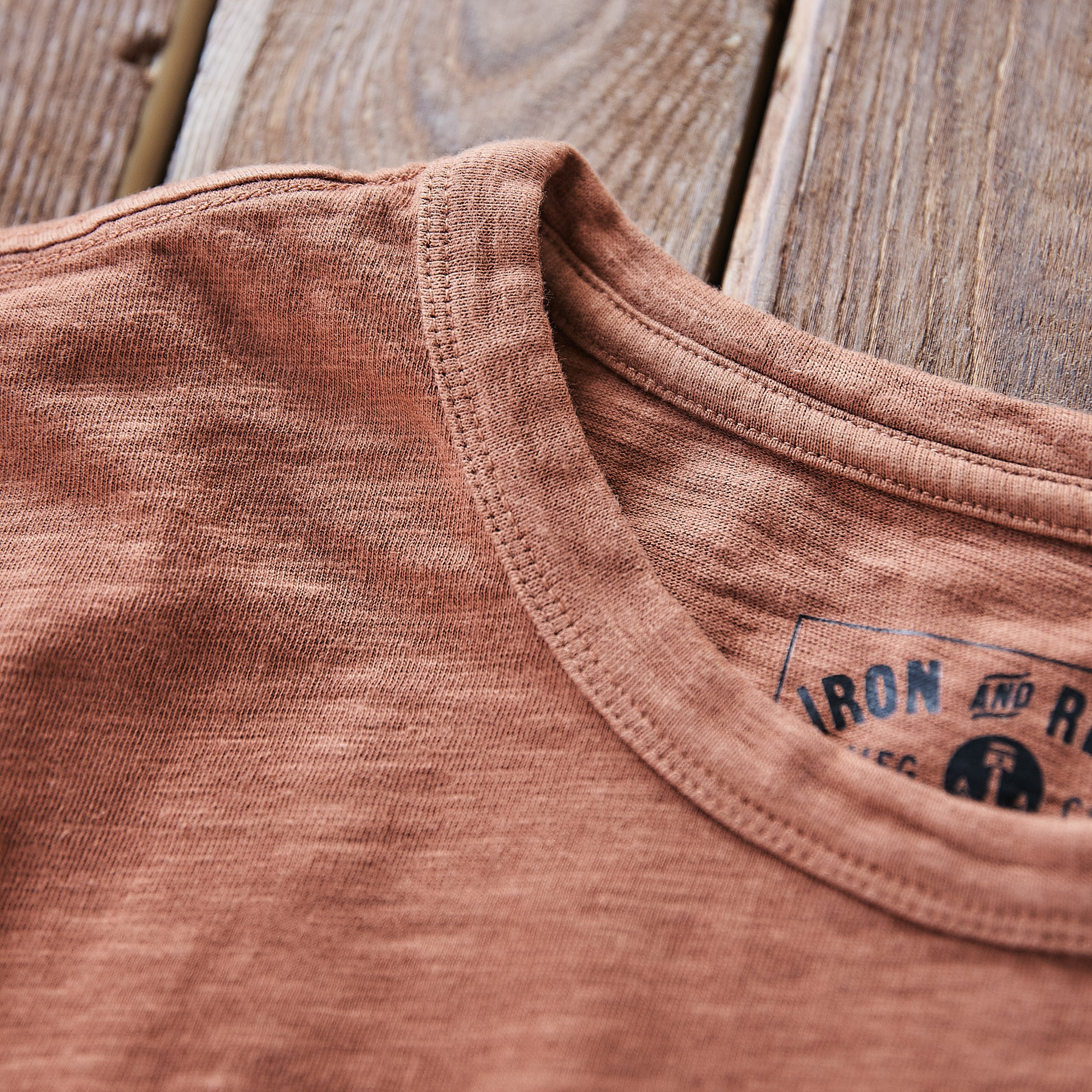 Iron & Resin - Faded Pocket Tee - Bronze