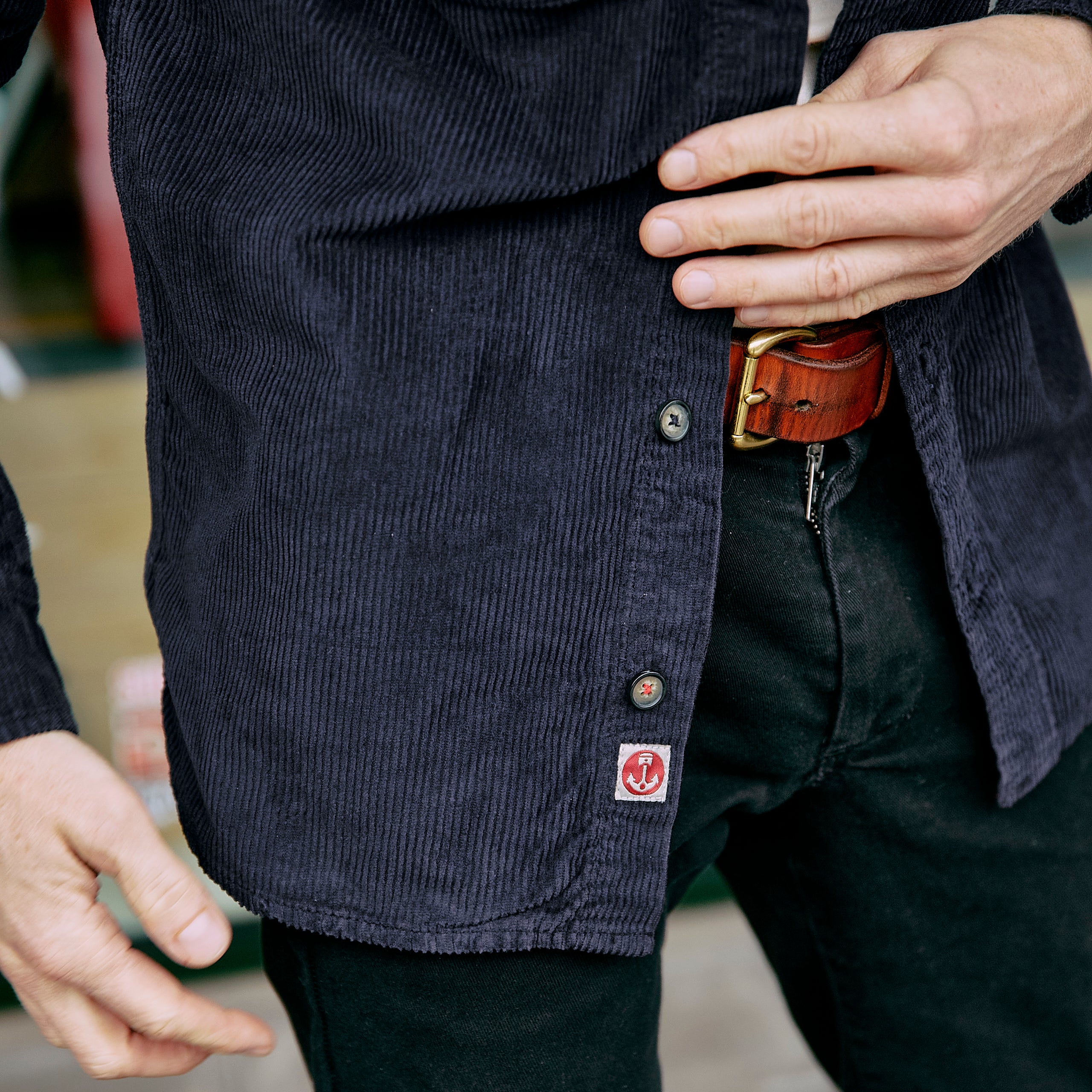 Iron & Resin - Forest Corduroy Shirt - Blue