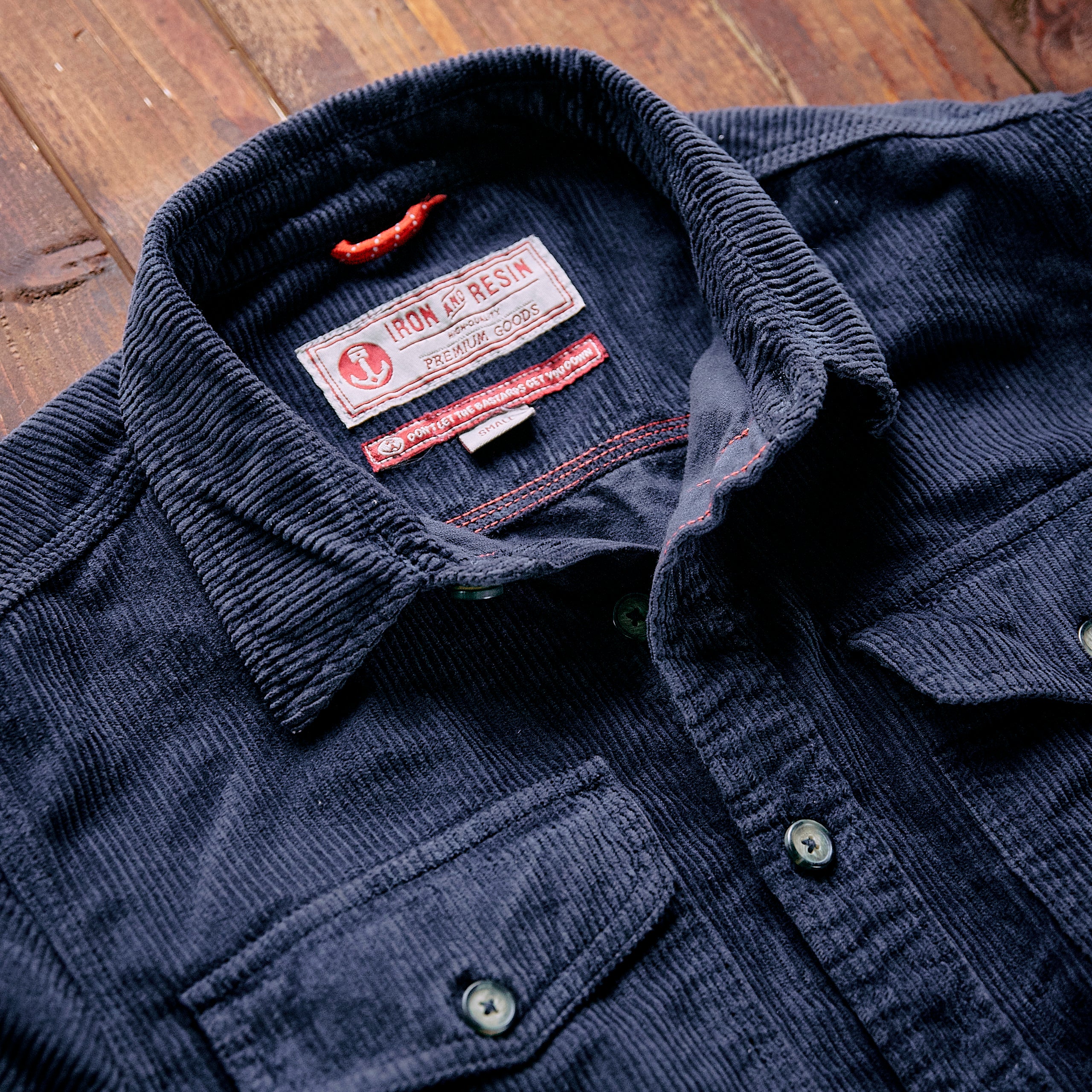 Iron & Resin - Forest Corduroy Shirt - Blue