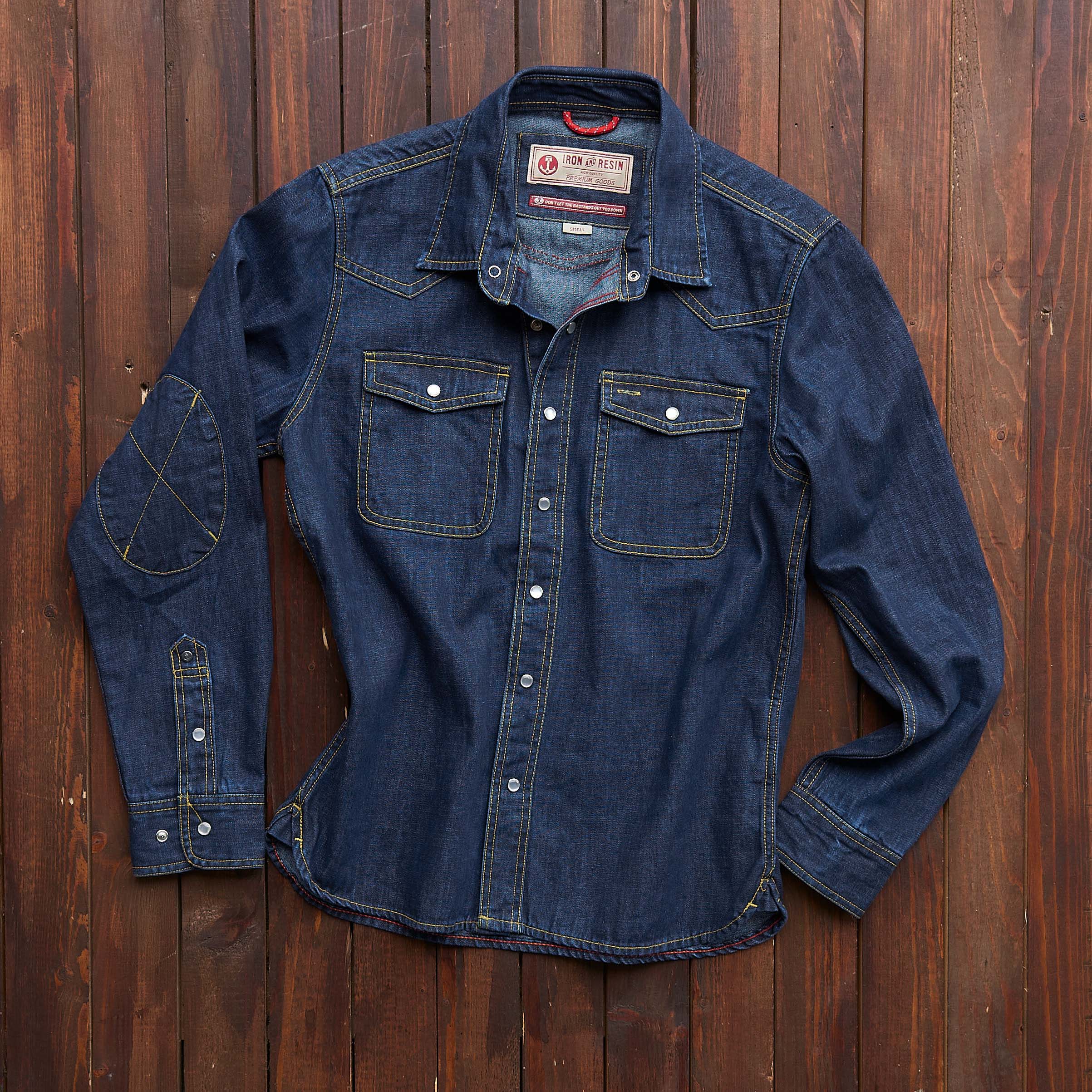 Iron & Resin - Saddleback Shirt - Blue Denim – Jake
