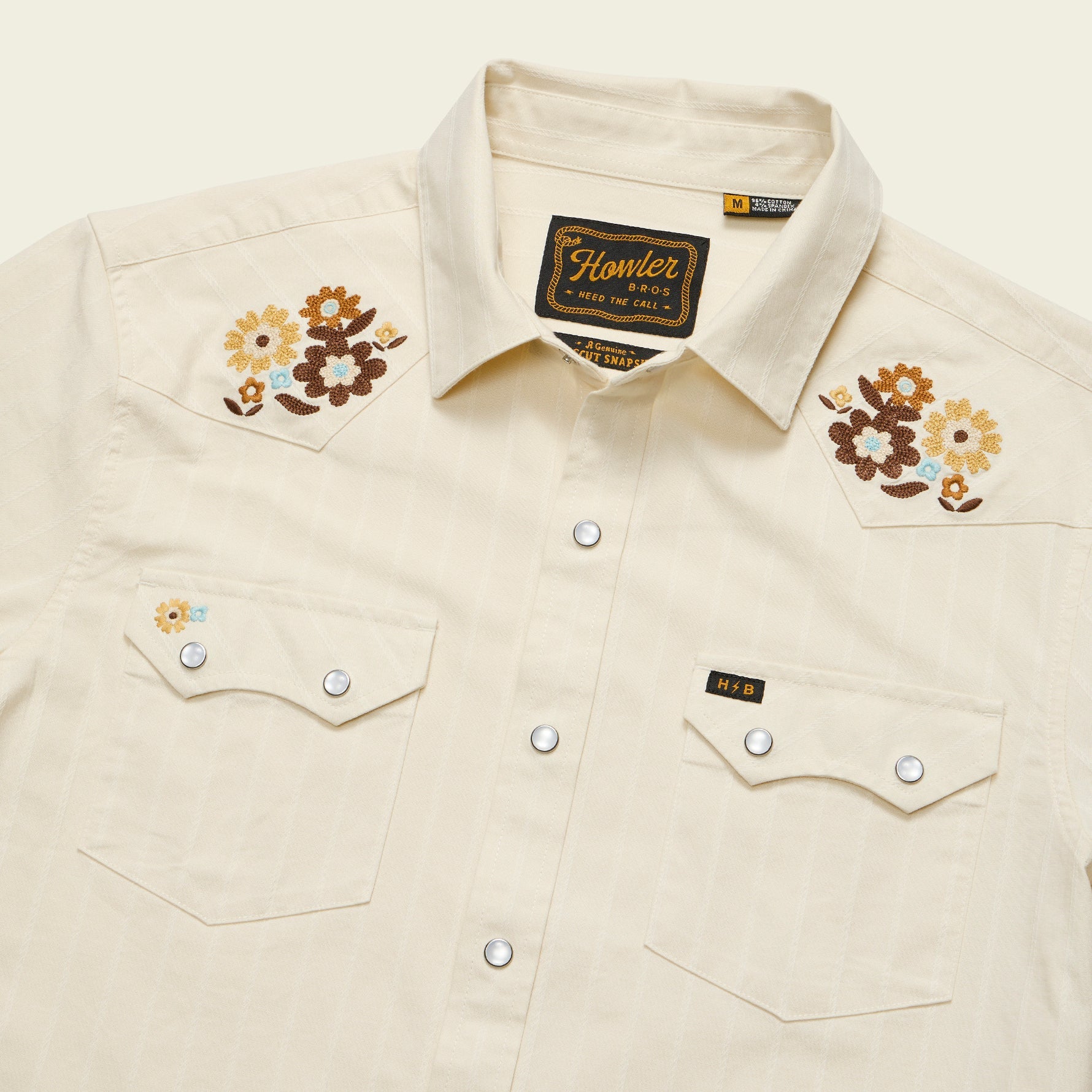 Howler Brothers - Crosscut Deluxe Shortsleeve Shirt - Flower Power