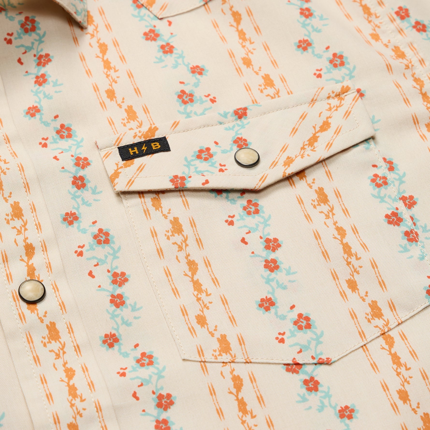 Howler Brothers - H Bar B Snapshirt - Riverbed Oxford