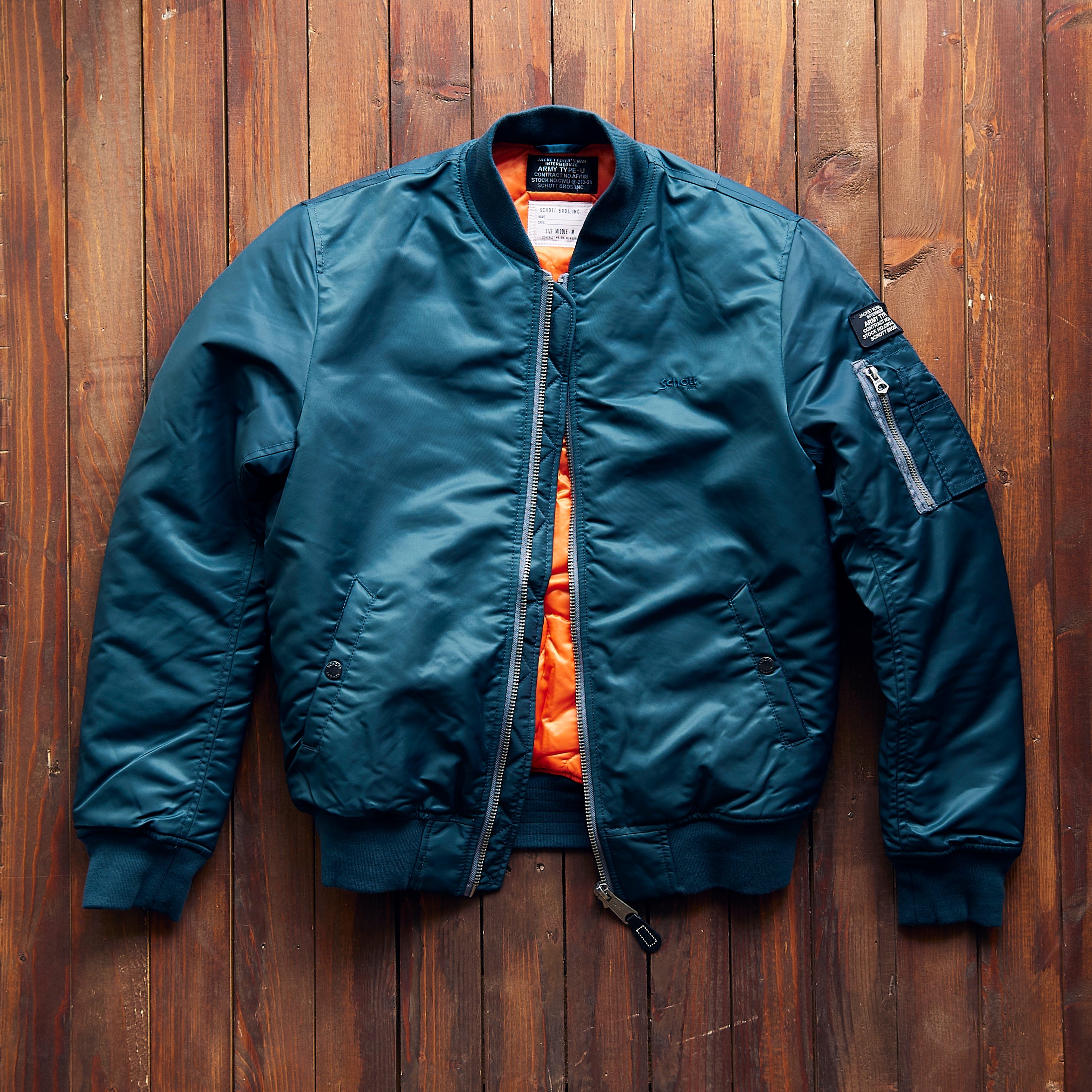 Ma Schott Nyc Flight Jacket New Men`s Schott NYC Commemorative MA