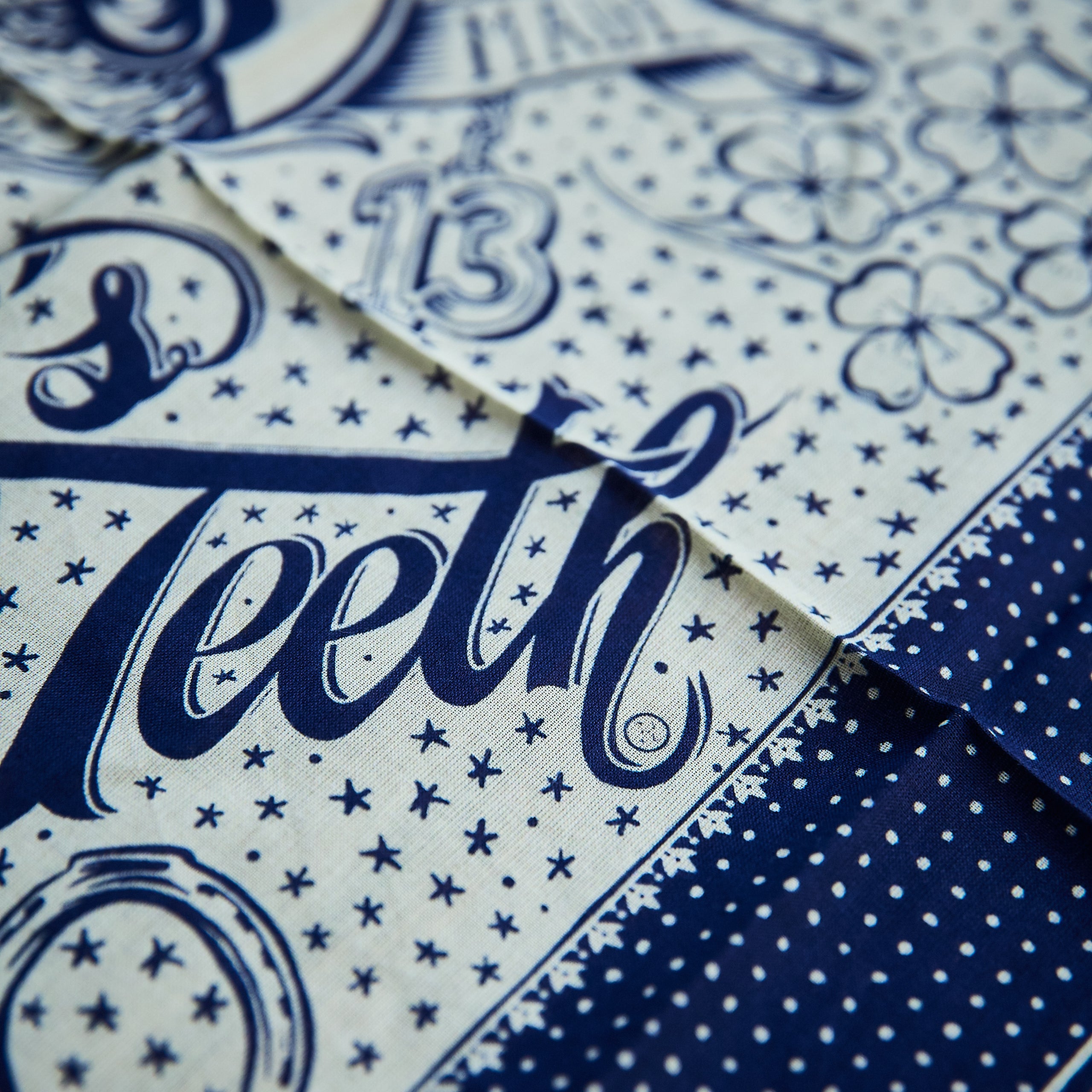 Hen's Teeths - Bandana - Blue (Dark)