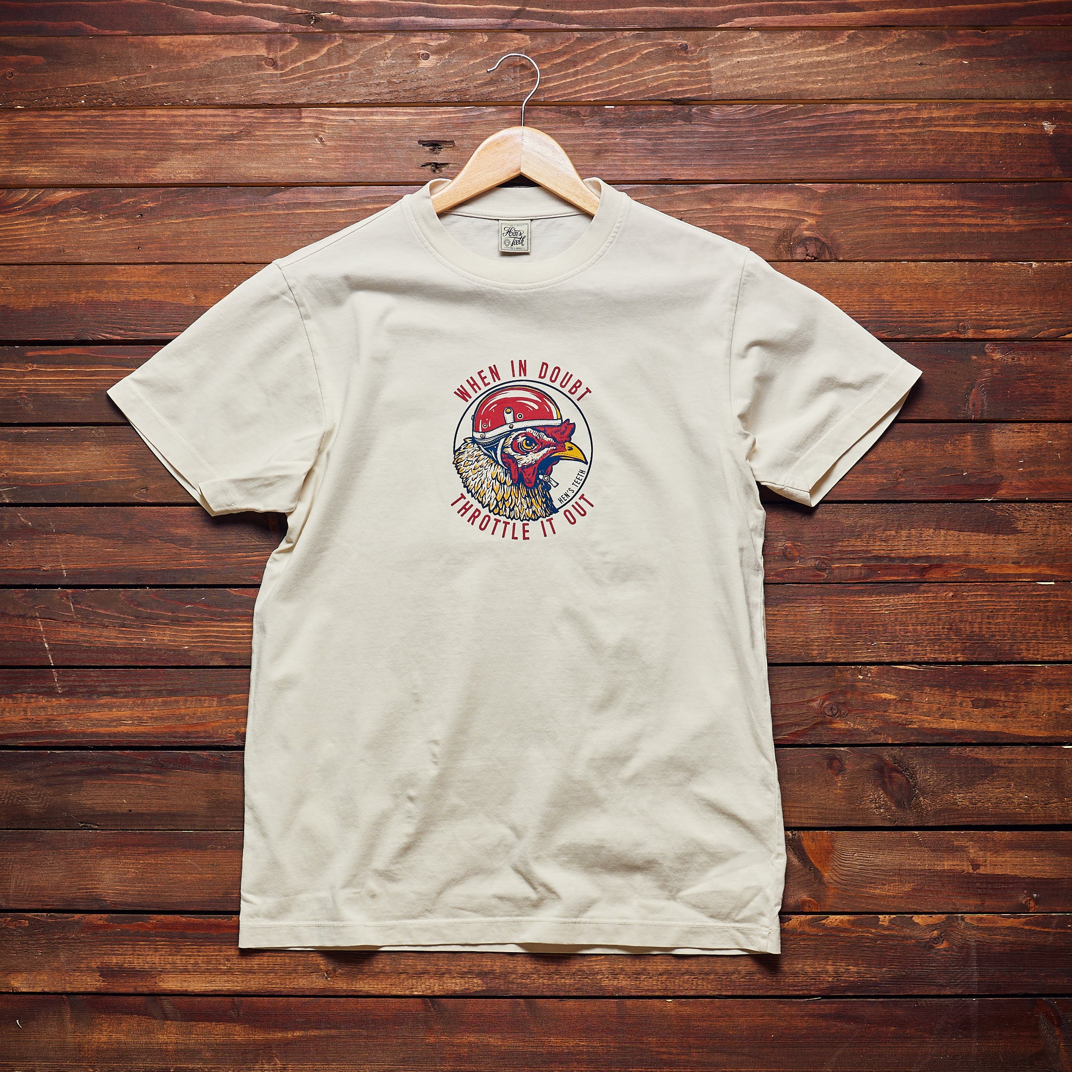 Hen's Teeth - T-SHIRT NATURAL - Throttle