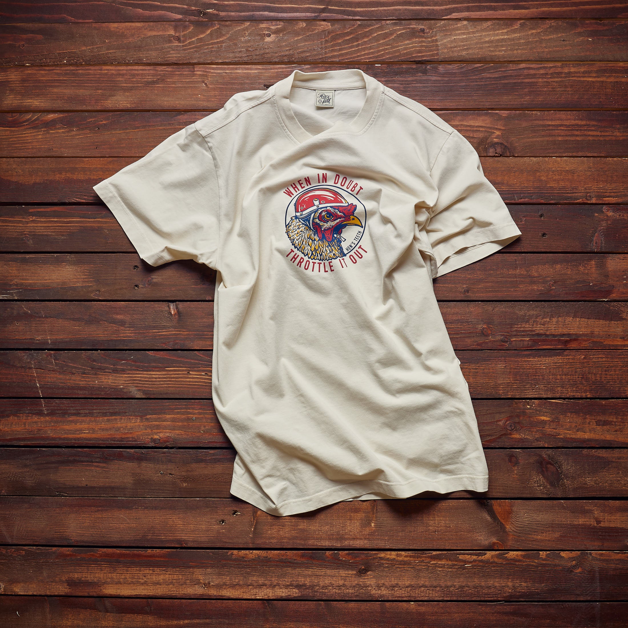 Hen's Teeth - T-SHIRT NATURAL - Throttle