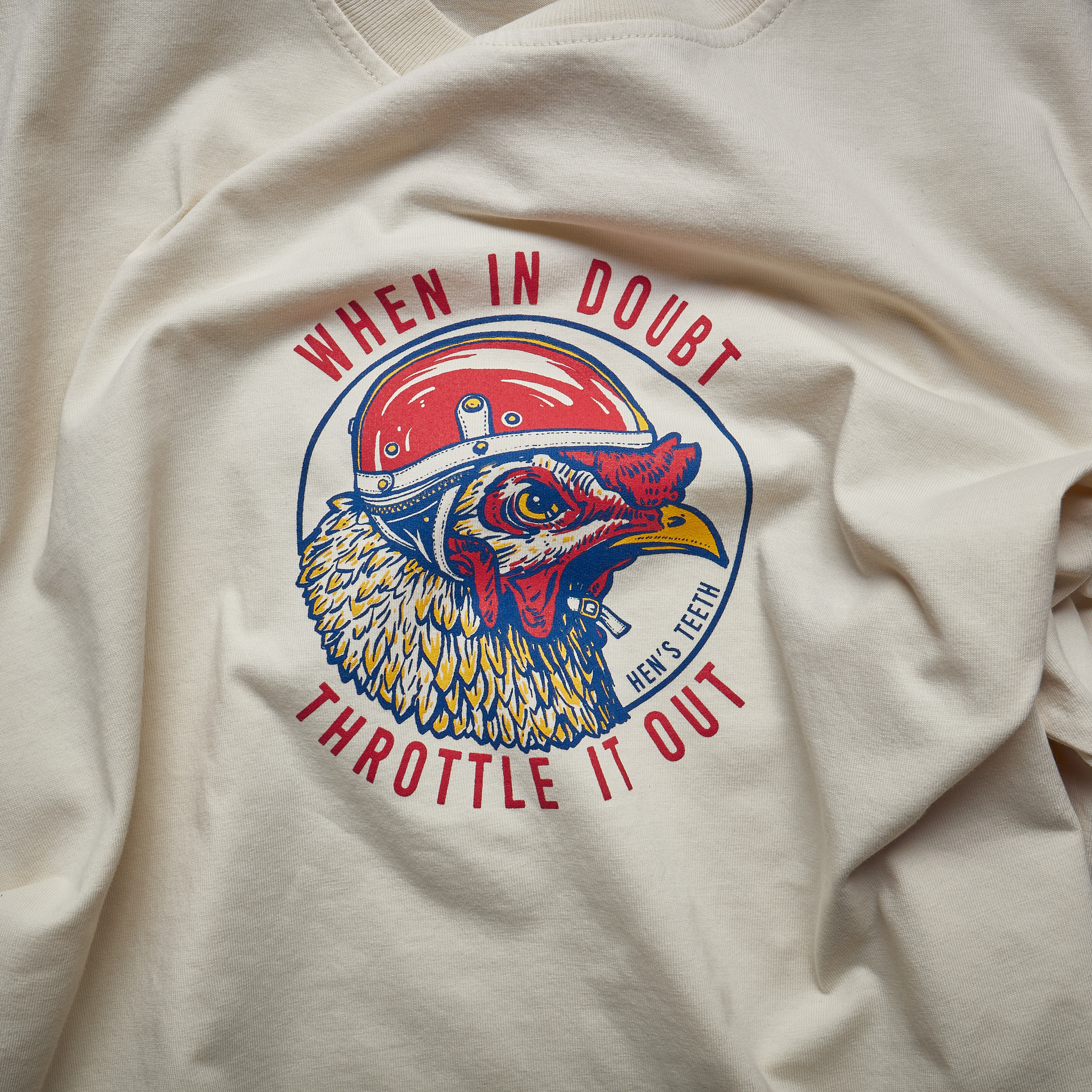 Hen's Teeth - T-SHIRT NATURAL - Throttle