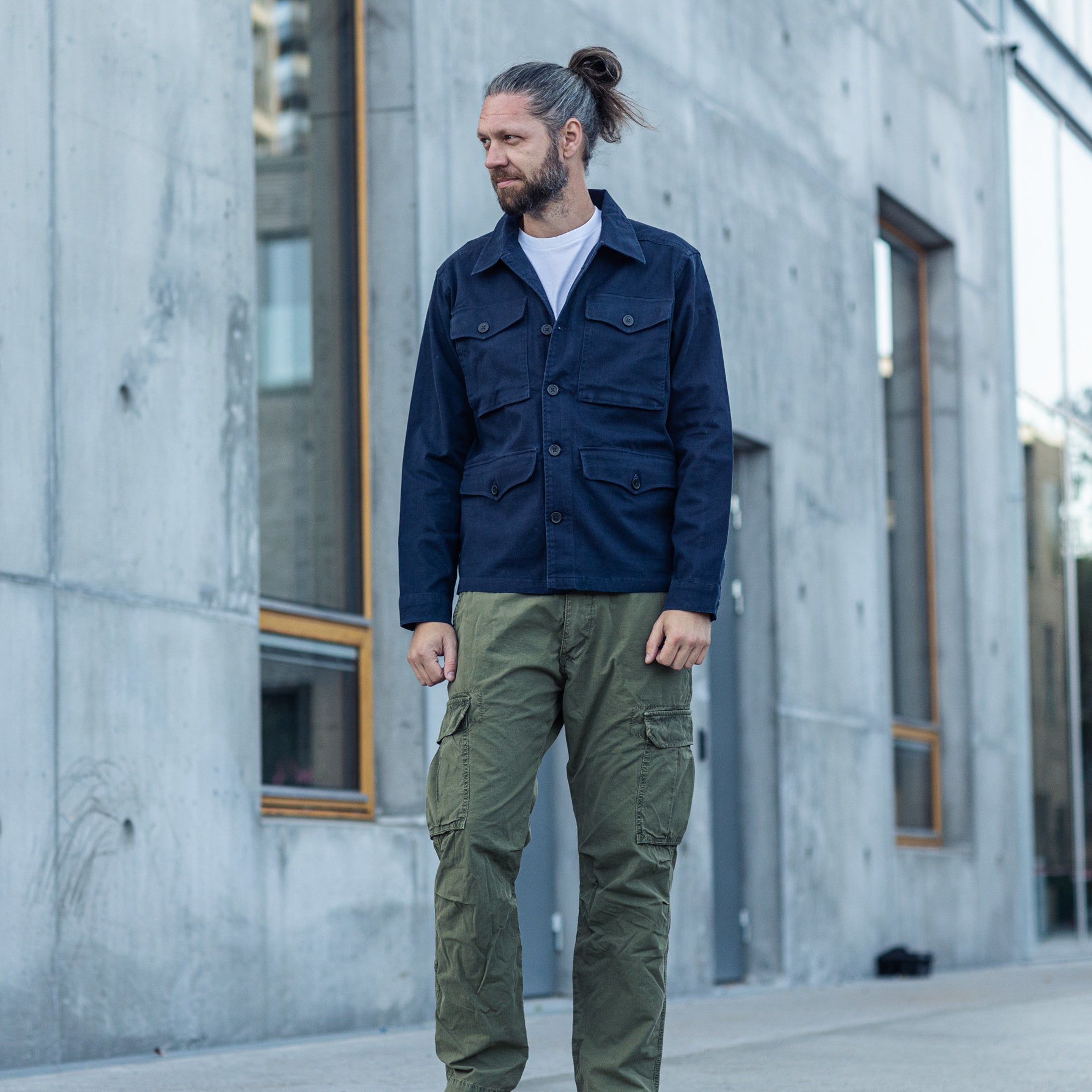 IRON & RESIN - MILITARY JACKET - NAVY