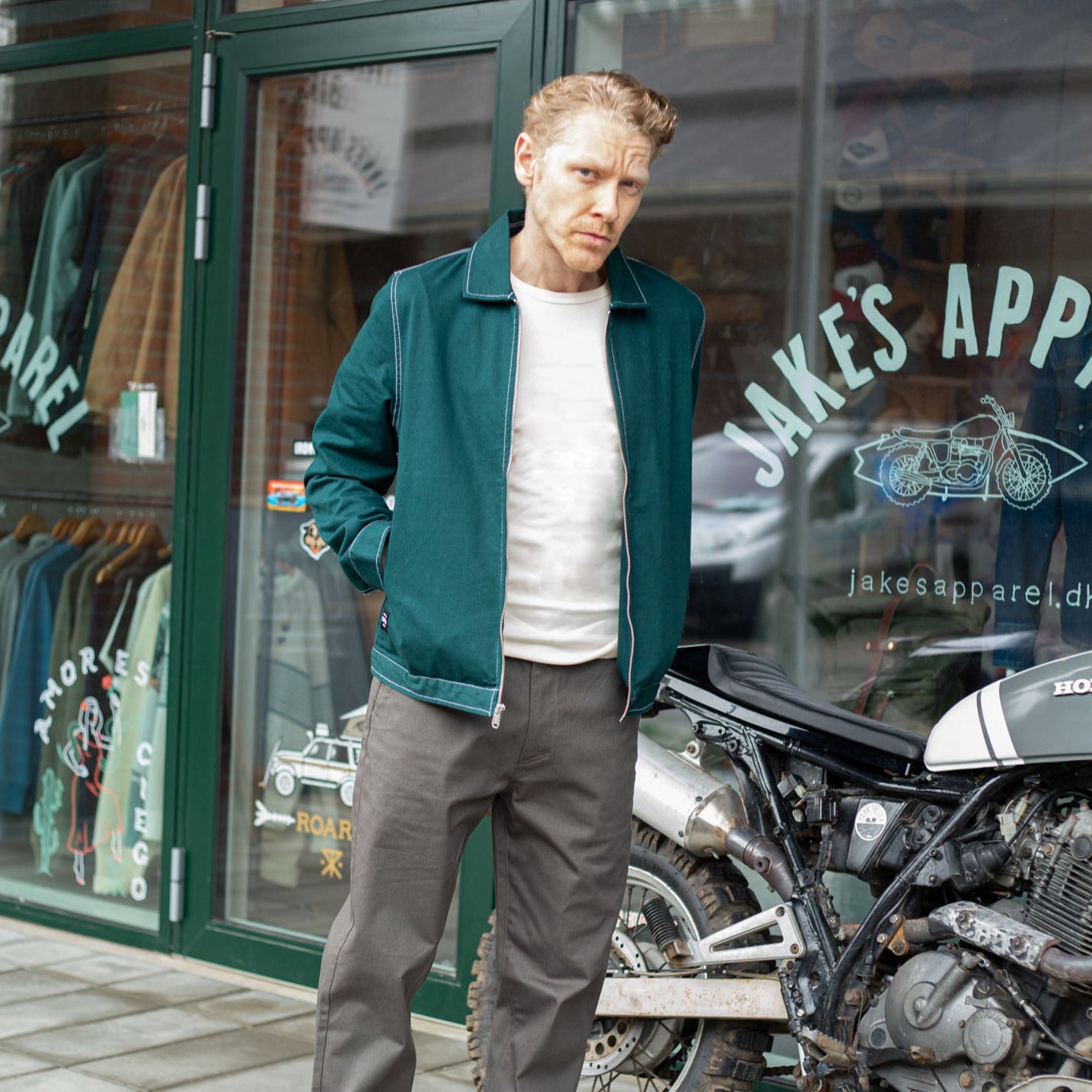 Globe - Off Course Twill Jacket - Night Green