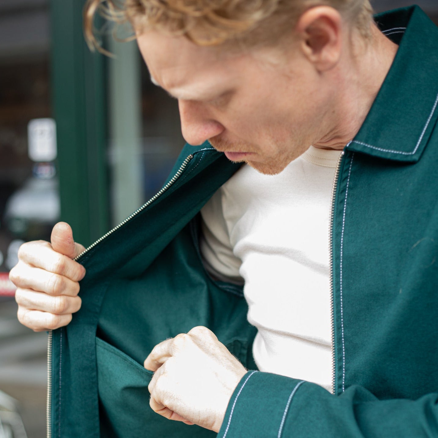 Globe - Off Course Twill Jacket - Night Green