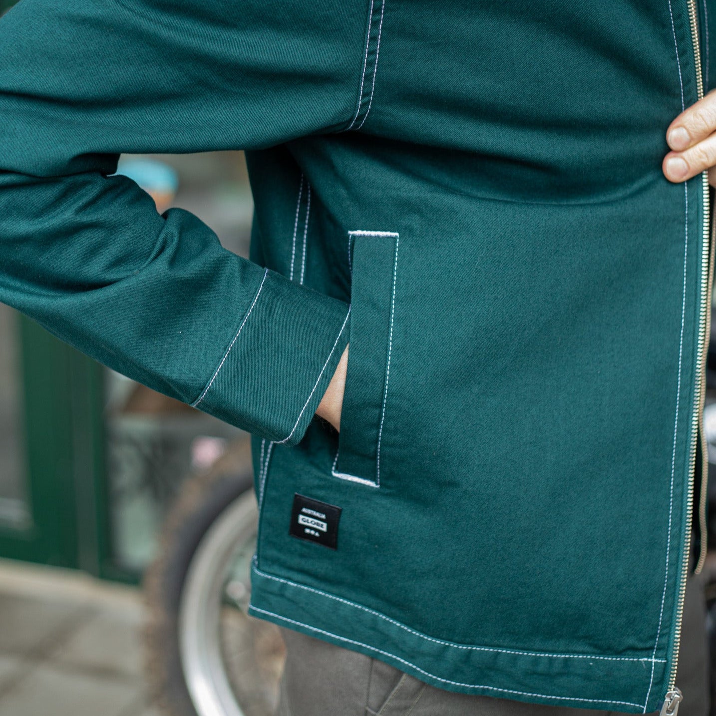 Globe - Off Course Twill Jacket - Night Green