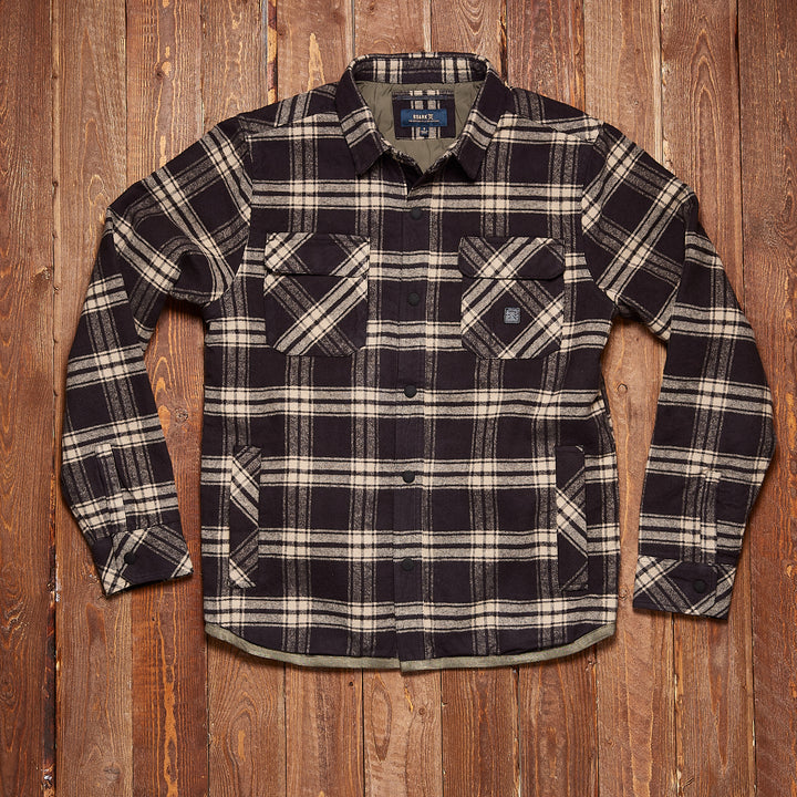 Roark - Backwoods Flannel Jacket - black/sand