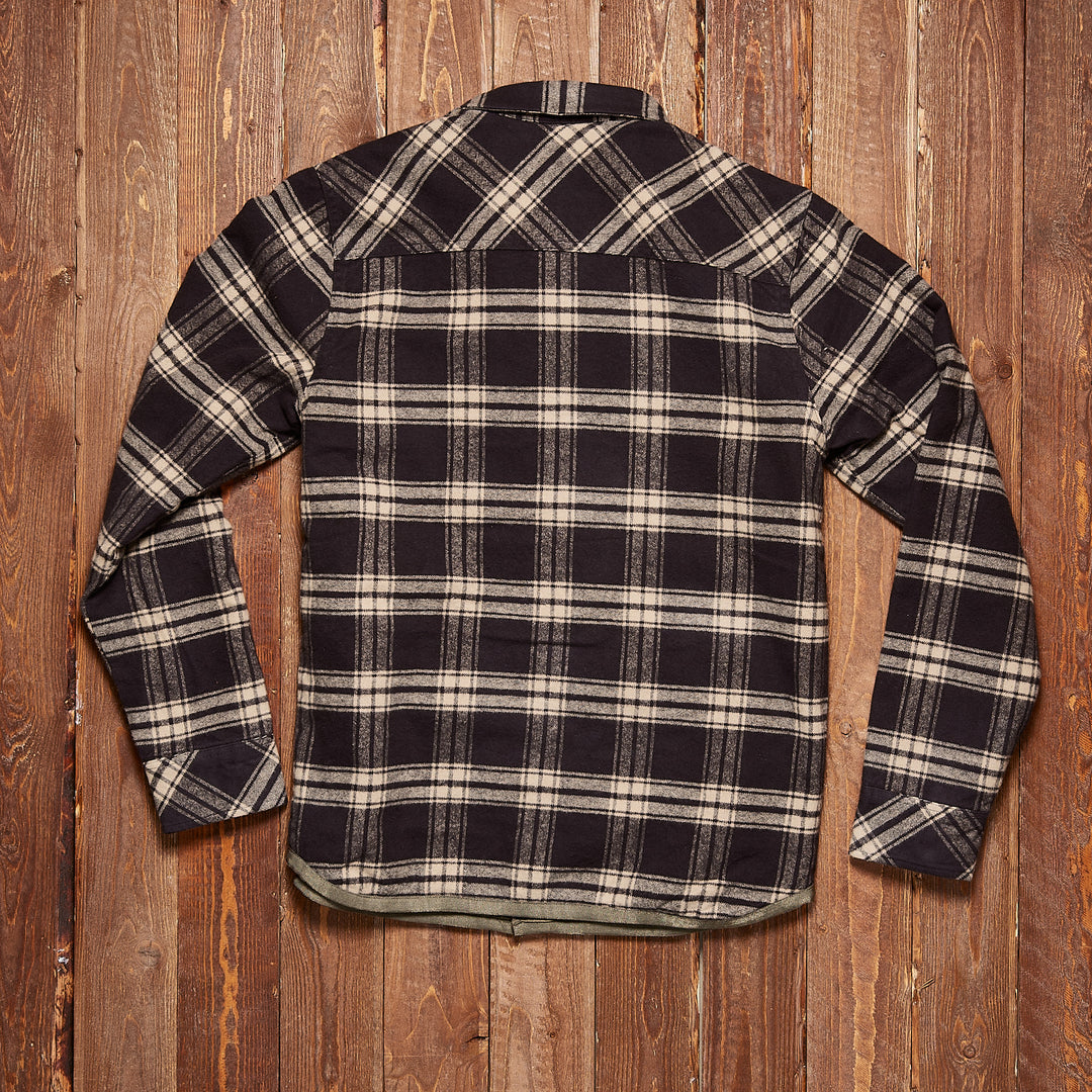 Roark - Backwoods Flannel Jacket - black/sand