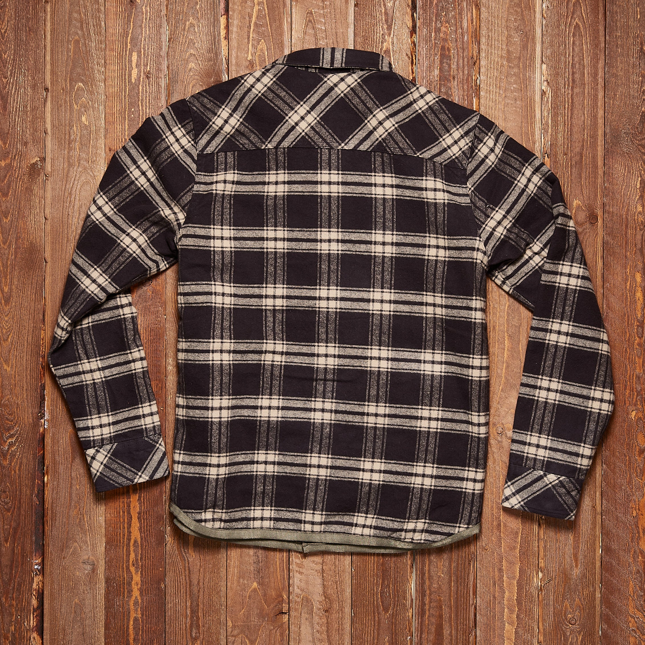 Roark - Backwoods Flannel Jacket - sort/sand