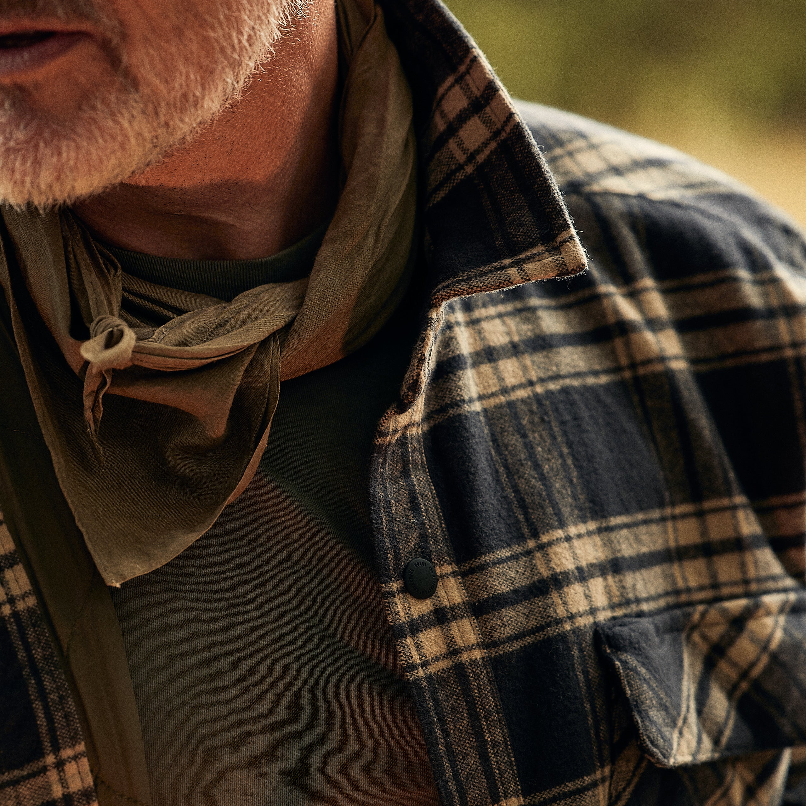 Roark - Backwoods Flannel Jacket - sort/sand