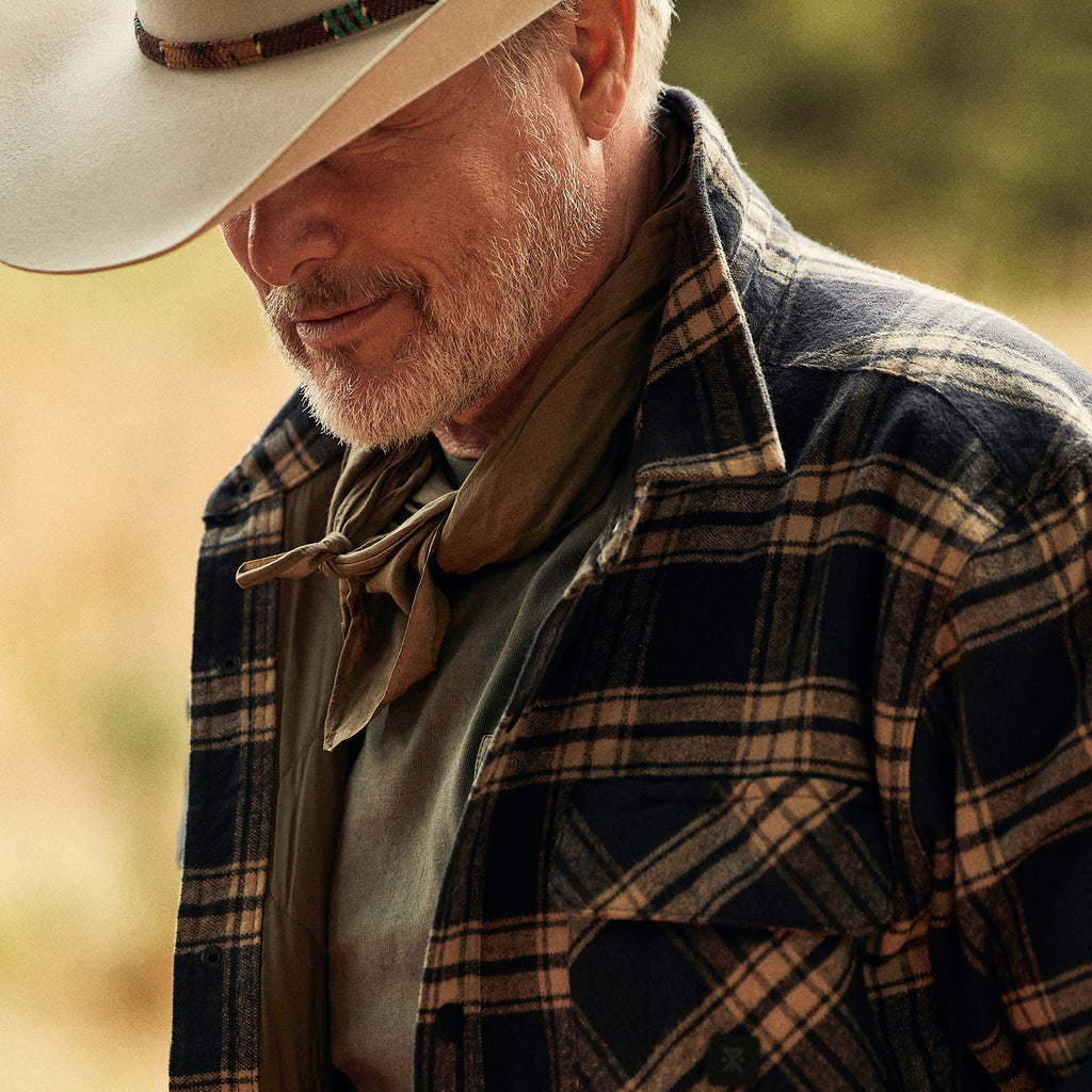 Roark - Backwoods Flannel Jacket - sort/sand