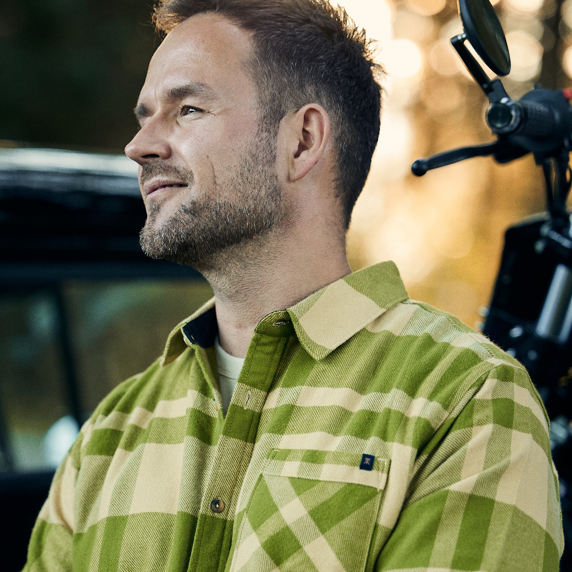 Roark - Crossroads Flannel - Grøn/sand