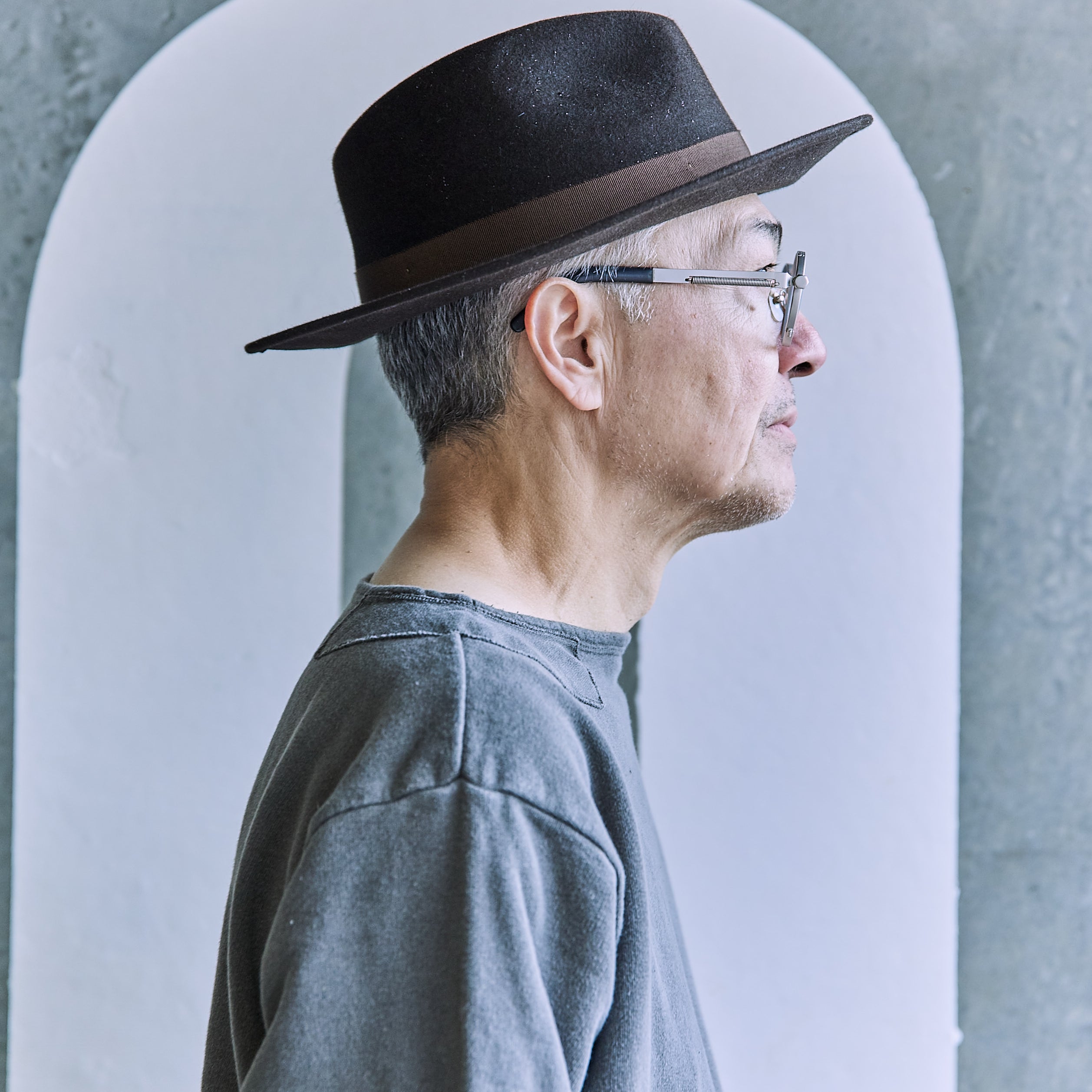 Nigel cabourn - army sweat terry japan - grey