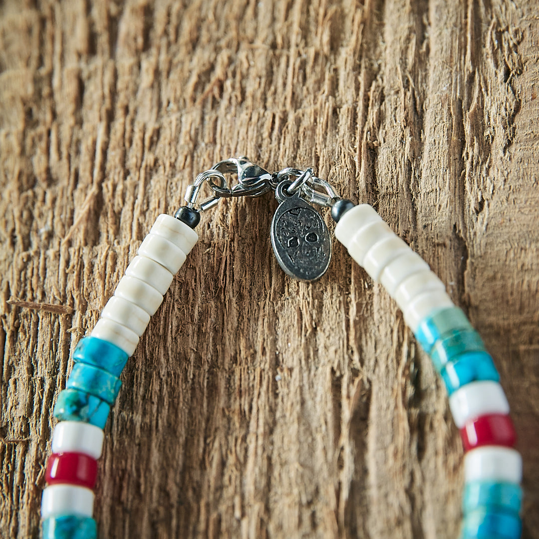 Bracelet - Stone Heishi/Jasper Bracelet - White