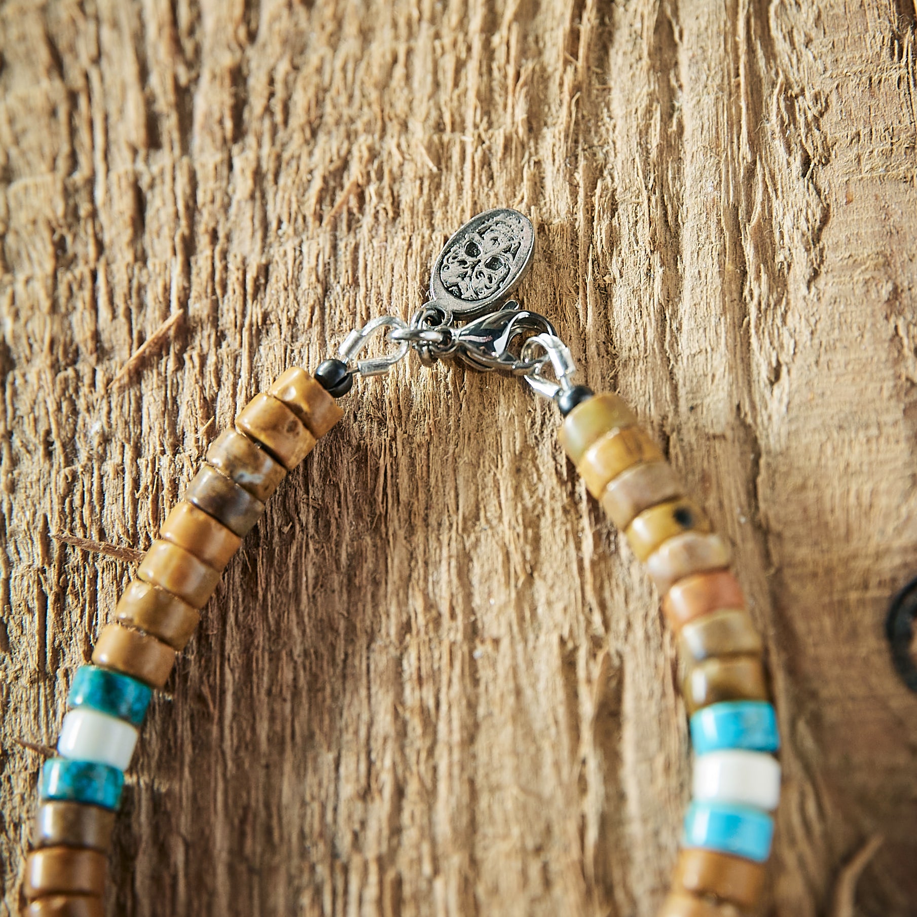 Bracelet - Stone Heishi Larderite & Jasper bracelet - Yellow