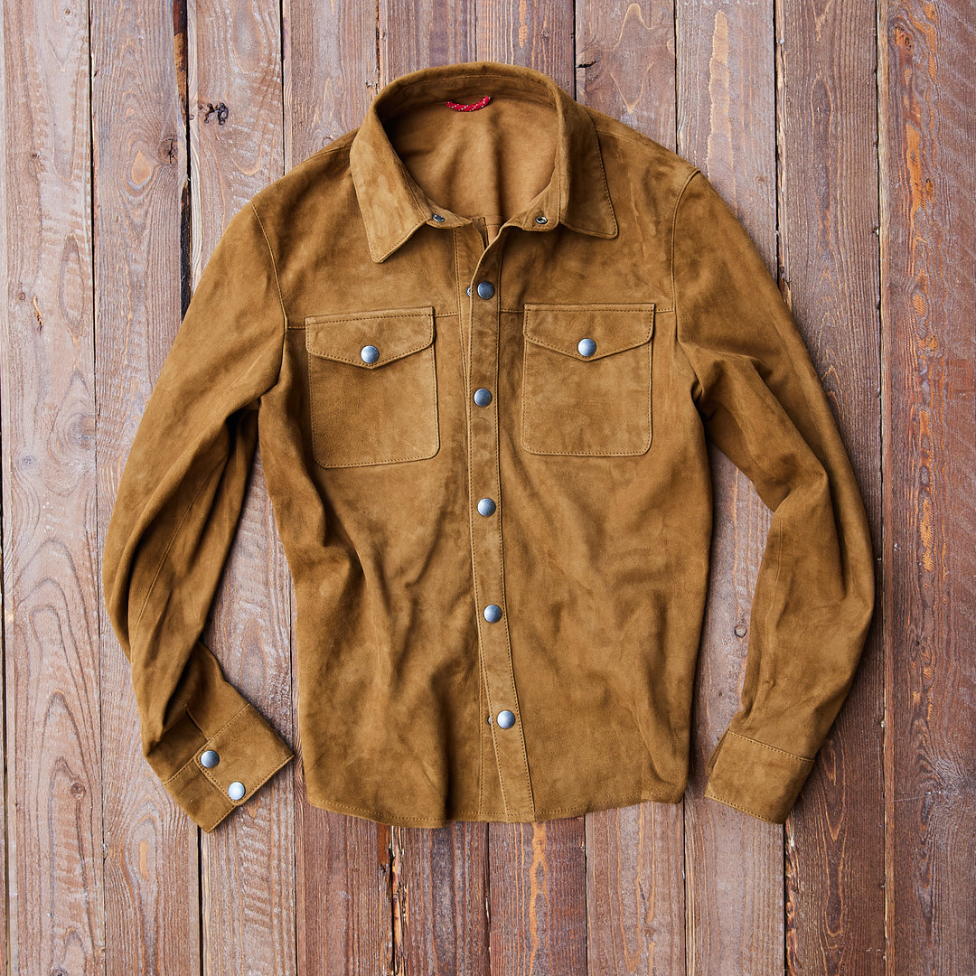 Iron & Resin - Rough Neck Shirt - Goat Suede