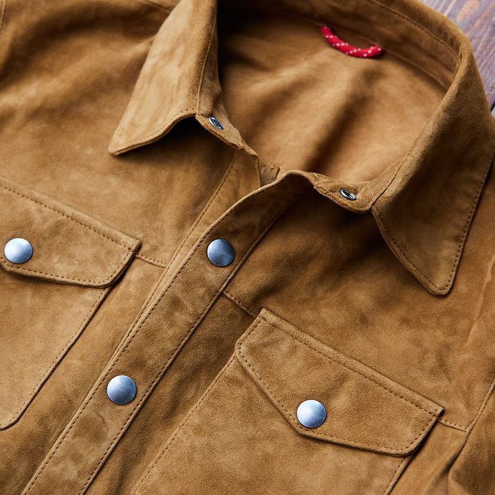 Iron & Resin - Rough Neck Shirt - Goat Suede