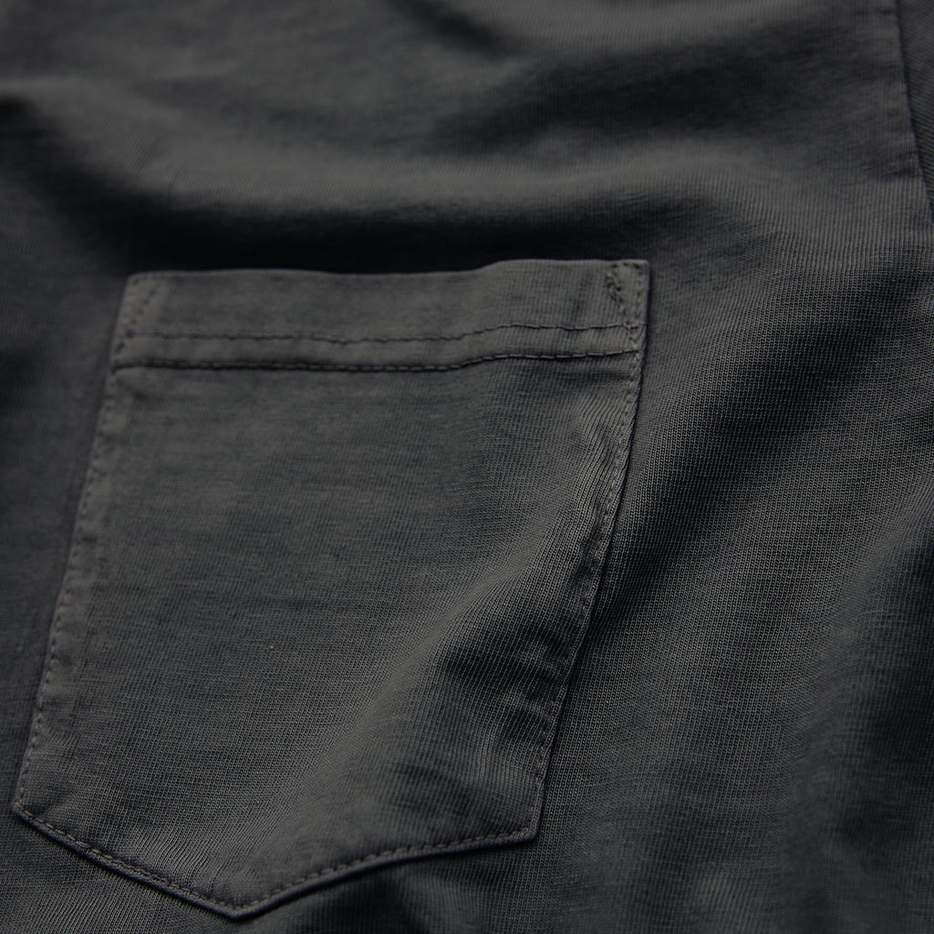 Iron & Resin - Faded Pocket Tee - Charcoal Black