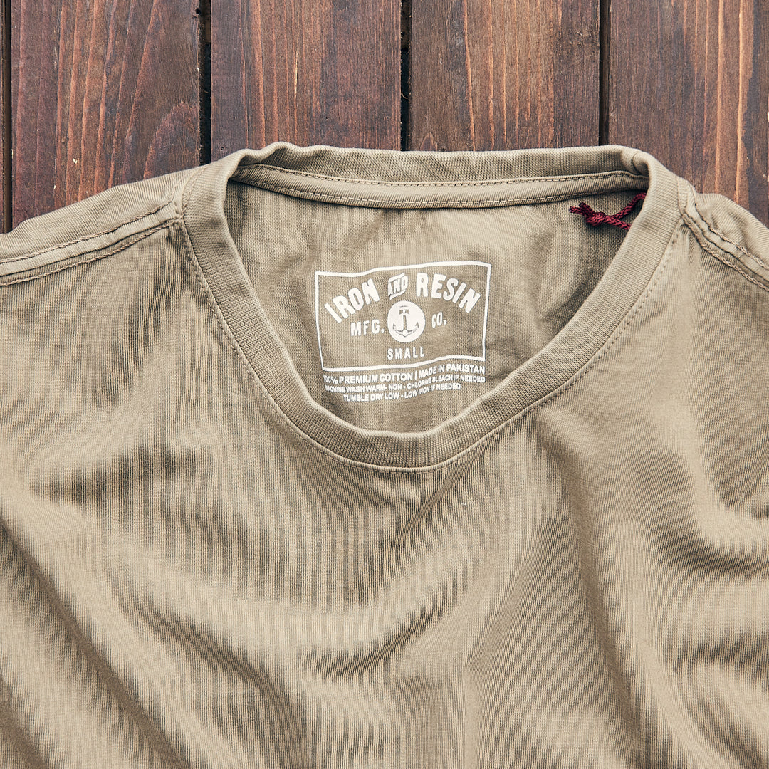 Iron & Resin - Faded Pocket Tee - Bronze