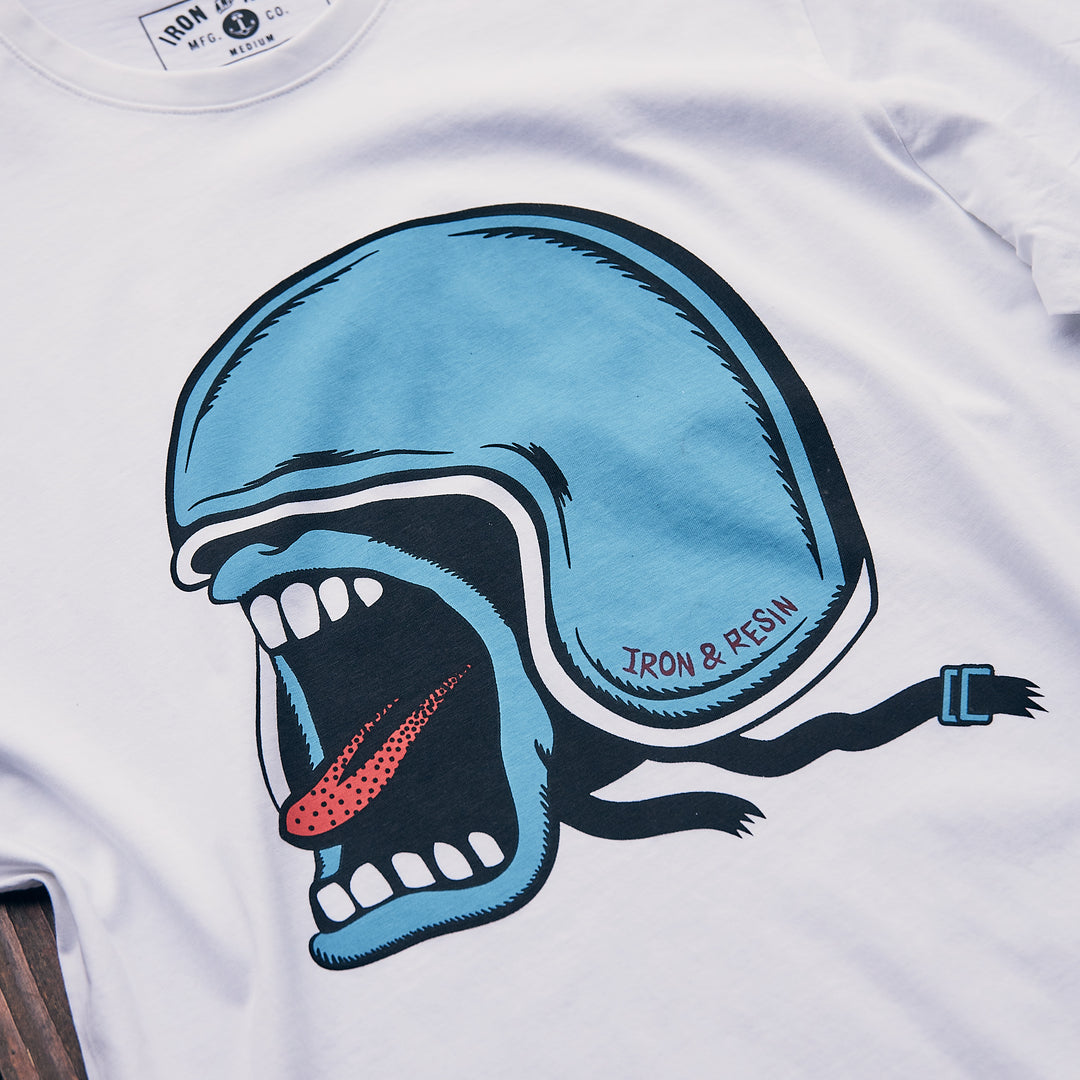 Iron & Resin - Screaming Helmet Tee