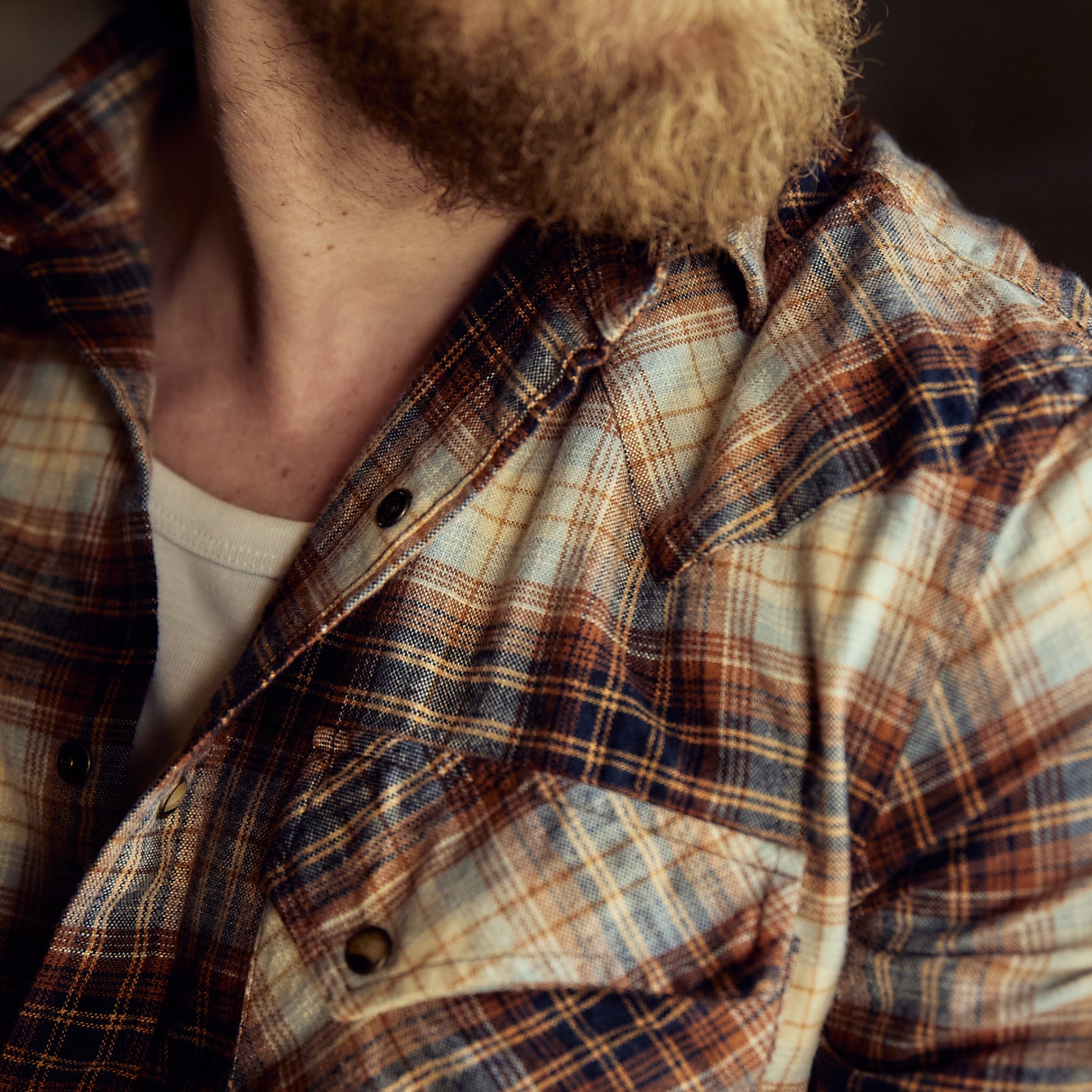 Pendleton - WYATT SHIRT - Brown/Blue