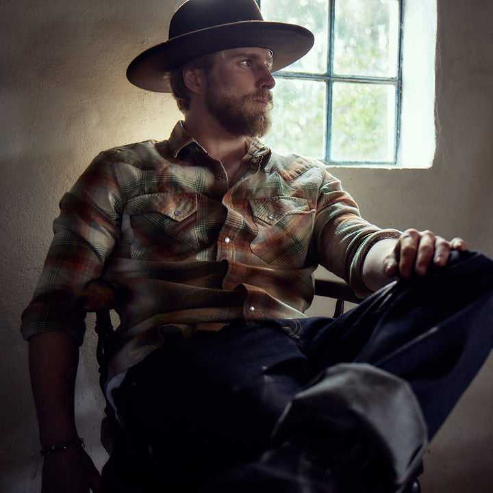 Pendleton - WYATT SHIRT - TAN/RED/GREEN