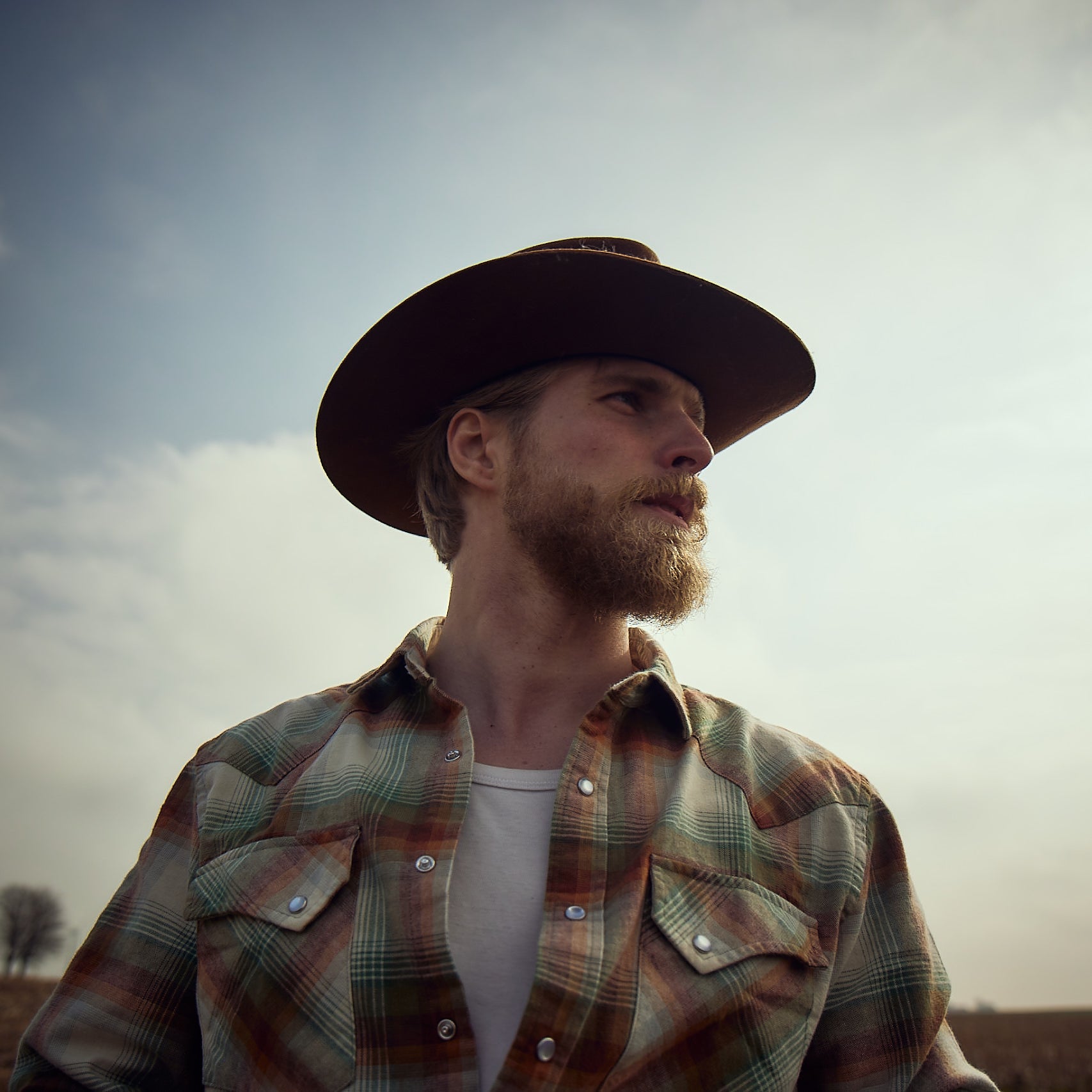 Pendleton - WYATT SHIRT - TAN/RED/GREEN