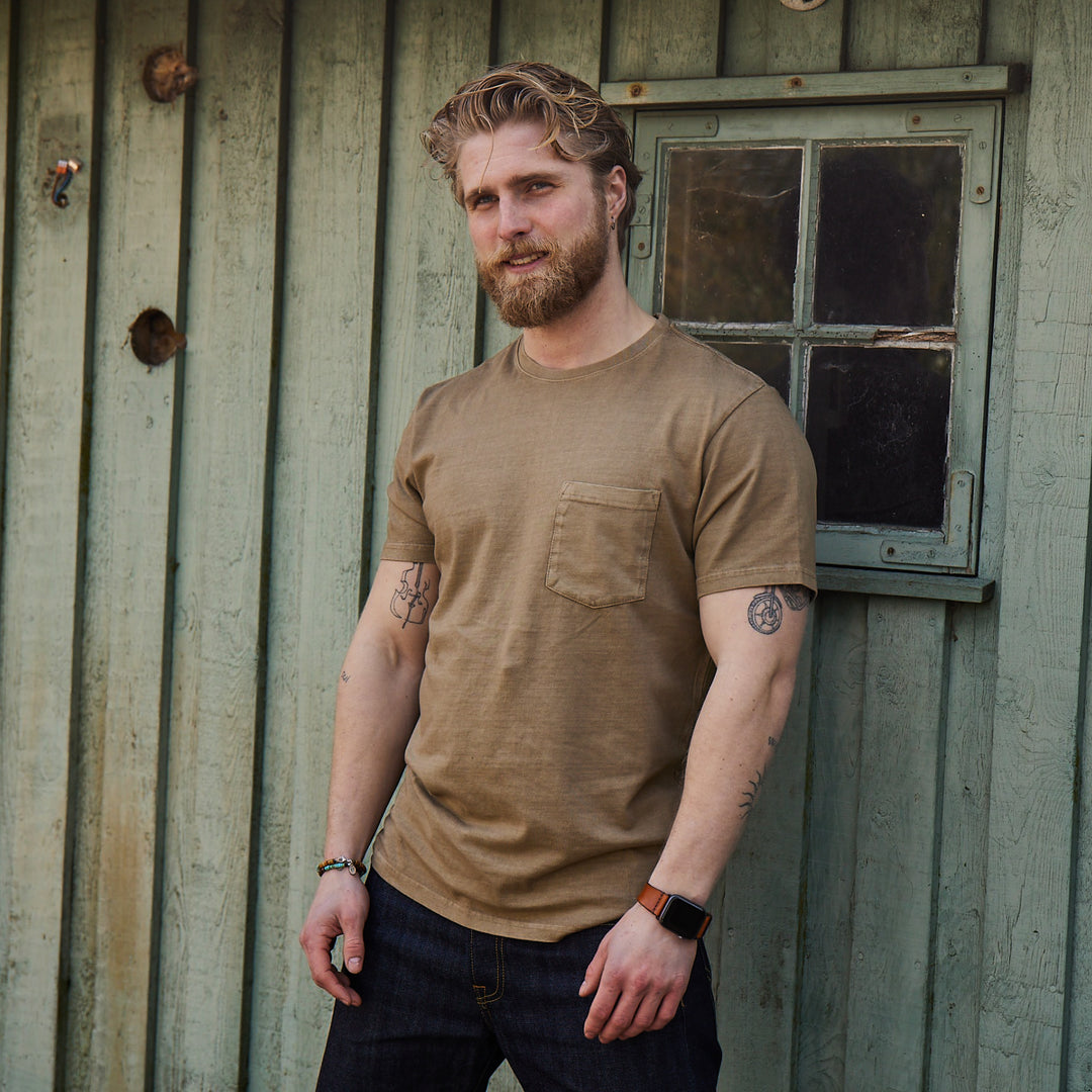 Iron & Resin - Faded Pocket Tee - Bronze