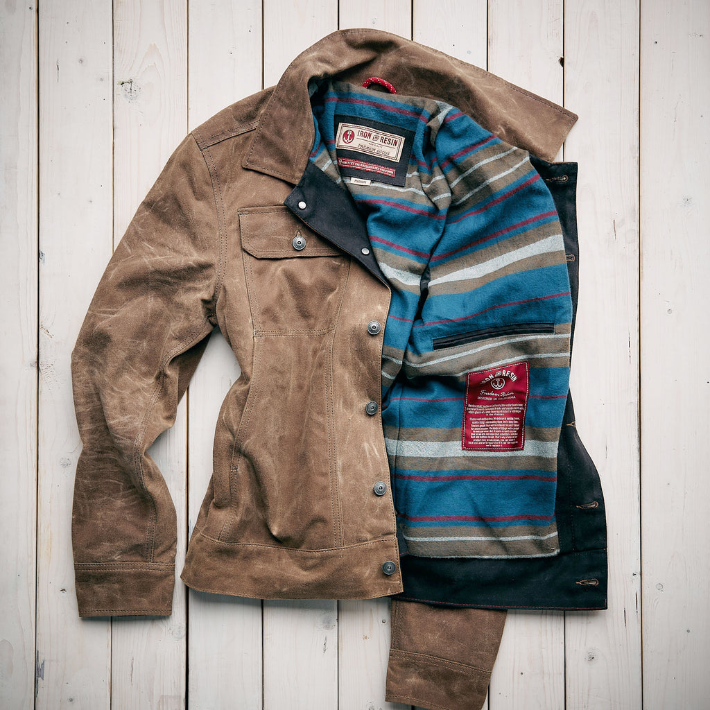 Iron & Resin - The Mechanic Oiled Canvas Jacket - Tan