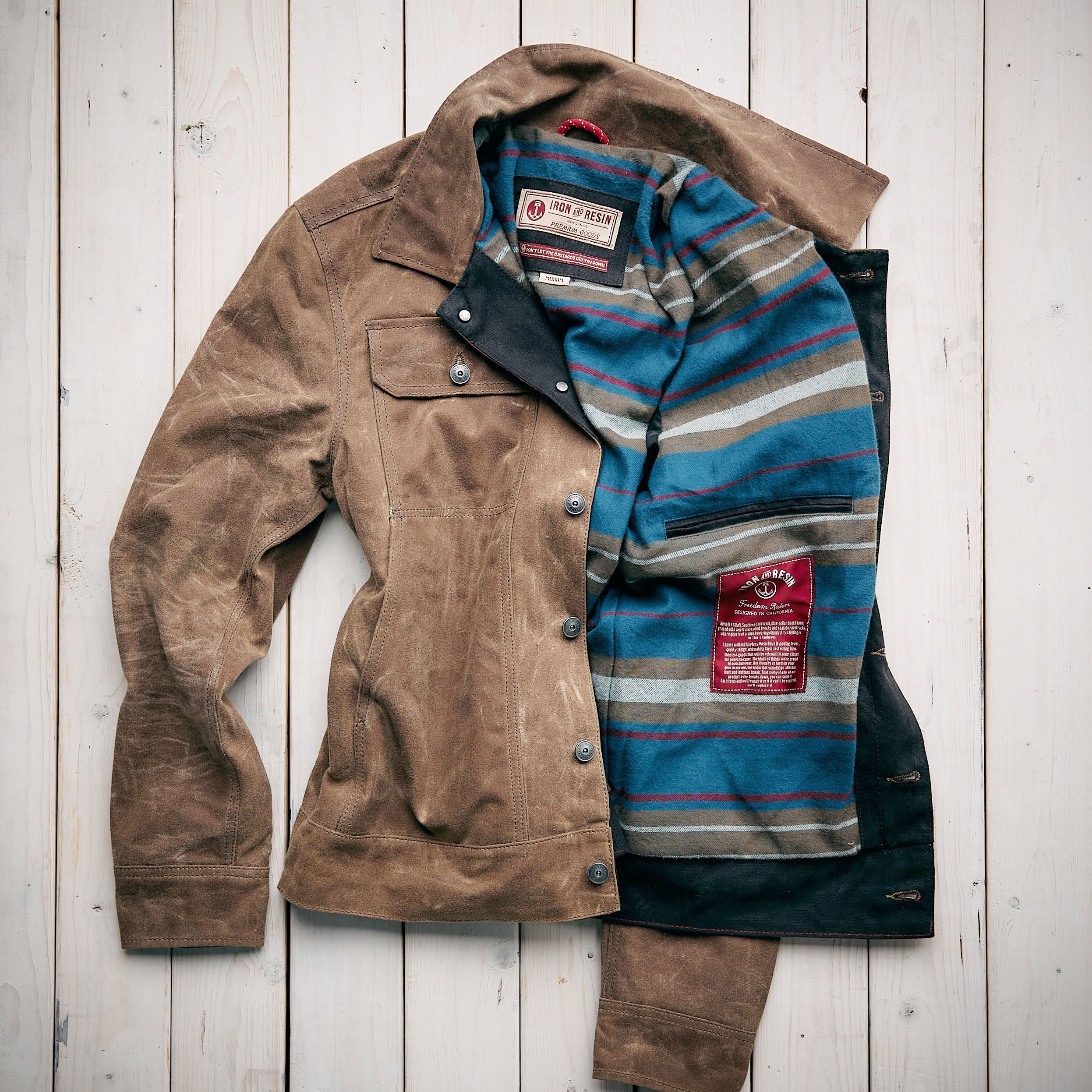 Iron & Resin - The Mechanic Oiled Canvas Jacket - Tan