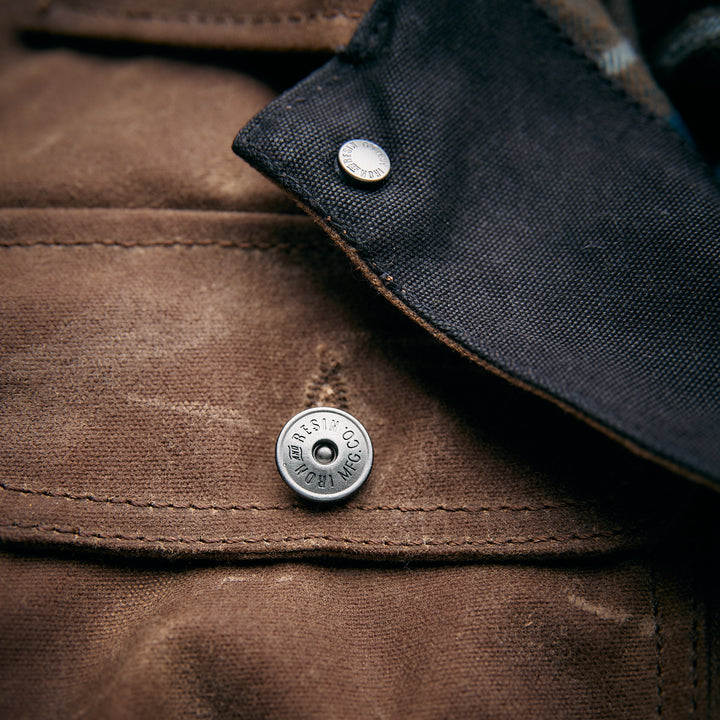 Iron & Resin - The Mechanic Oiled Canvas Jacket - Tan