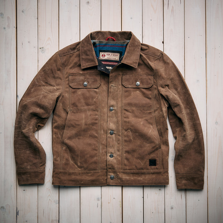 Iron & Resin - The Mechanic Oiled Canvas Jacket - Tan