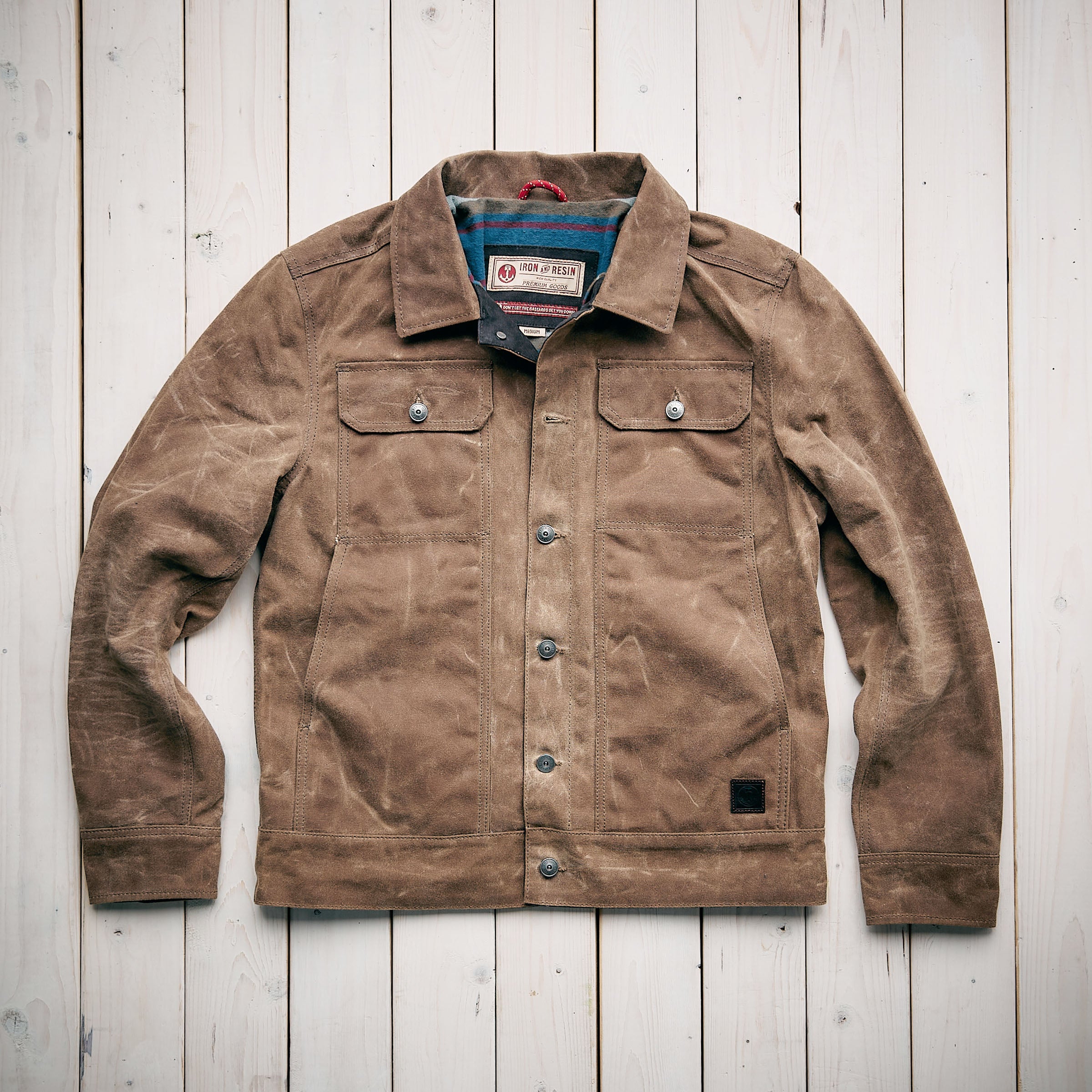 Iron & Resin - The Mechanic Oiled Canvas Jacket - Tan
