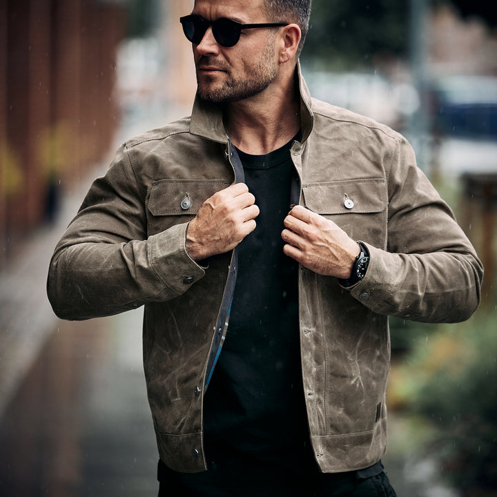 Iron & Resin - The Mechanic Oiled Canvas Jacket - Dark Brown