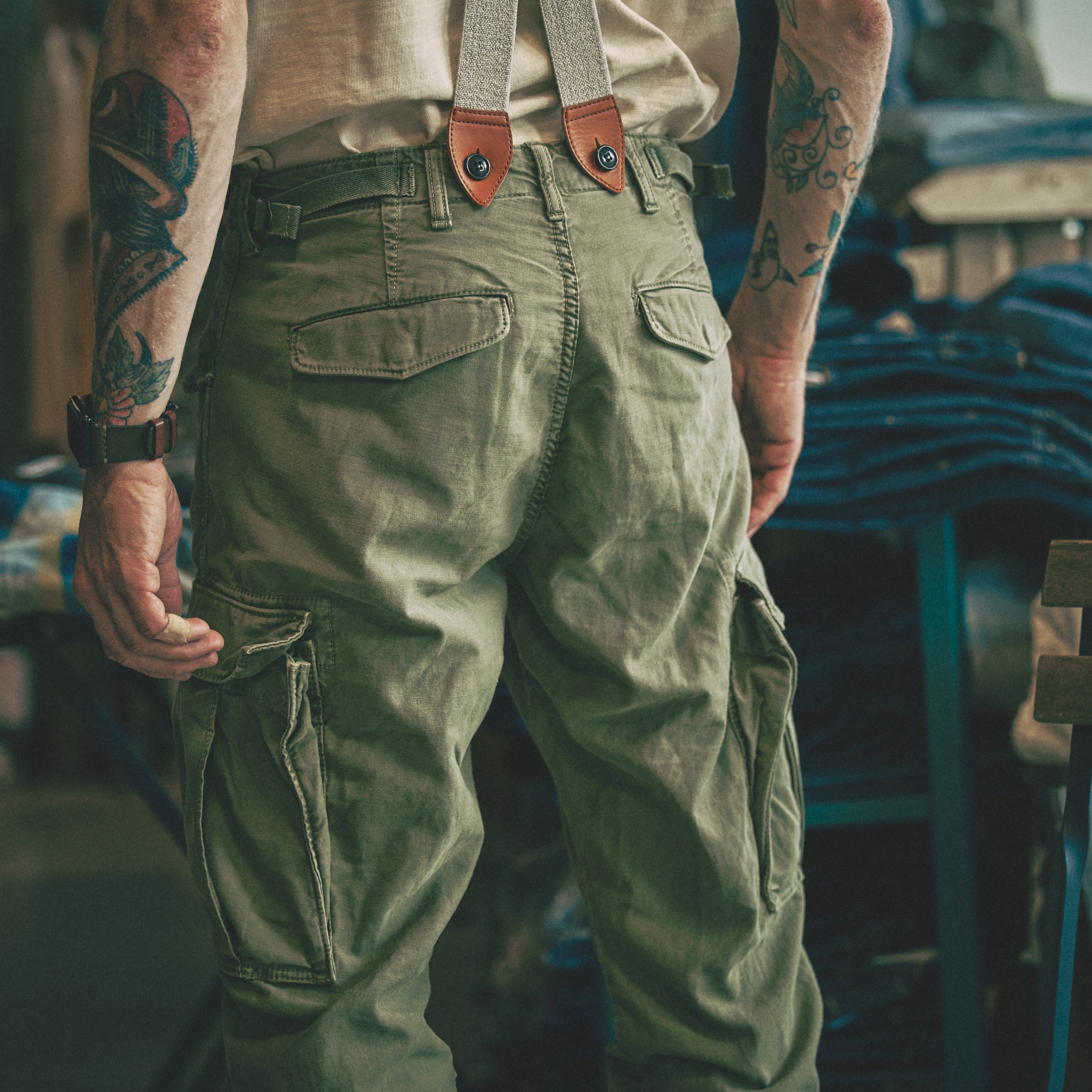 CHESAPEAKE'S - Cargo Pants M51 - Green