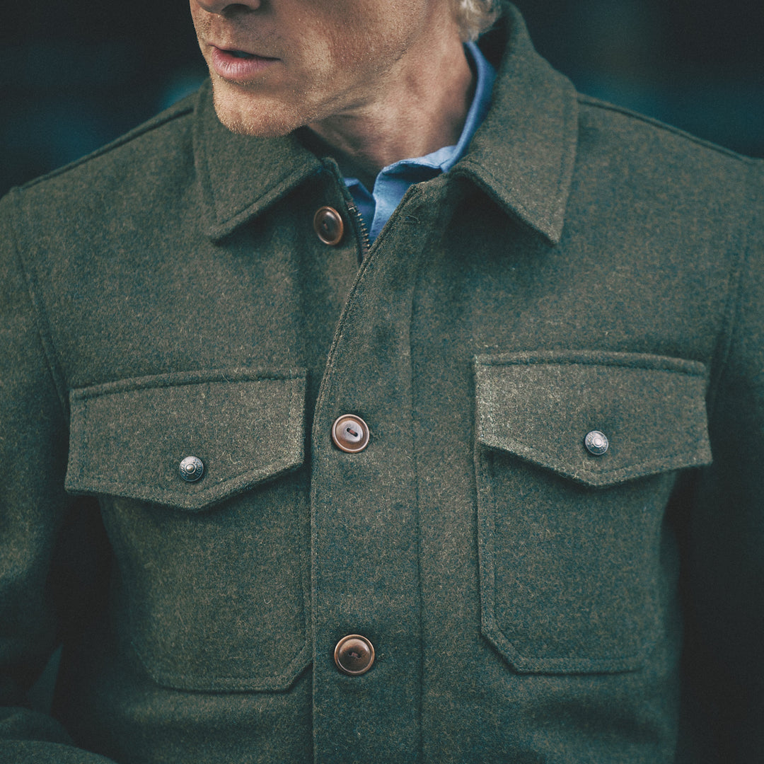 Schott - The Grandville Jacket - Green Wool