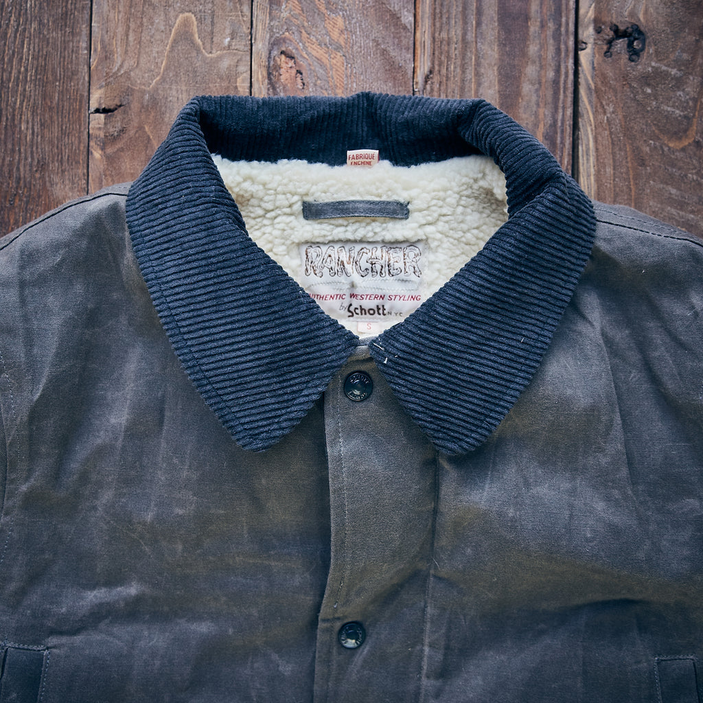 Schott - Waxed Cotton Country Men's Jacket - Gray
