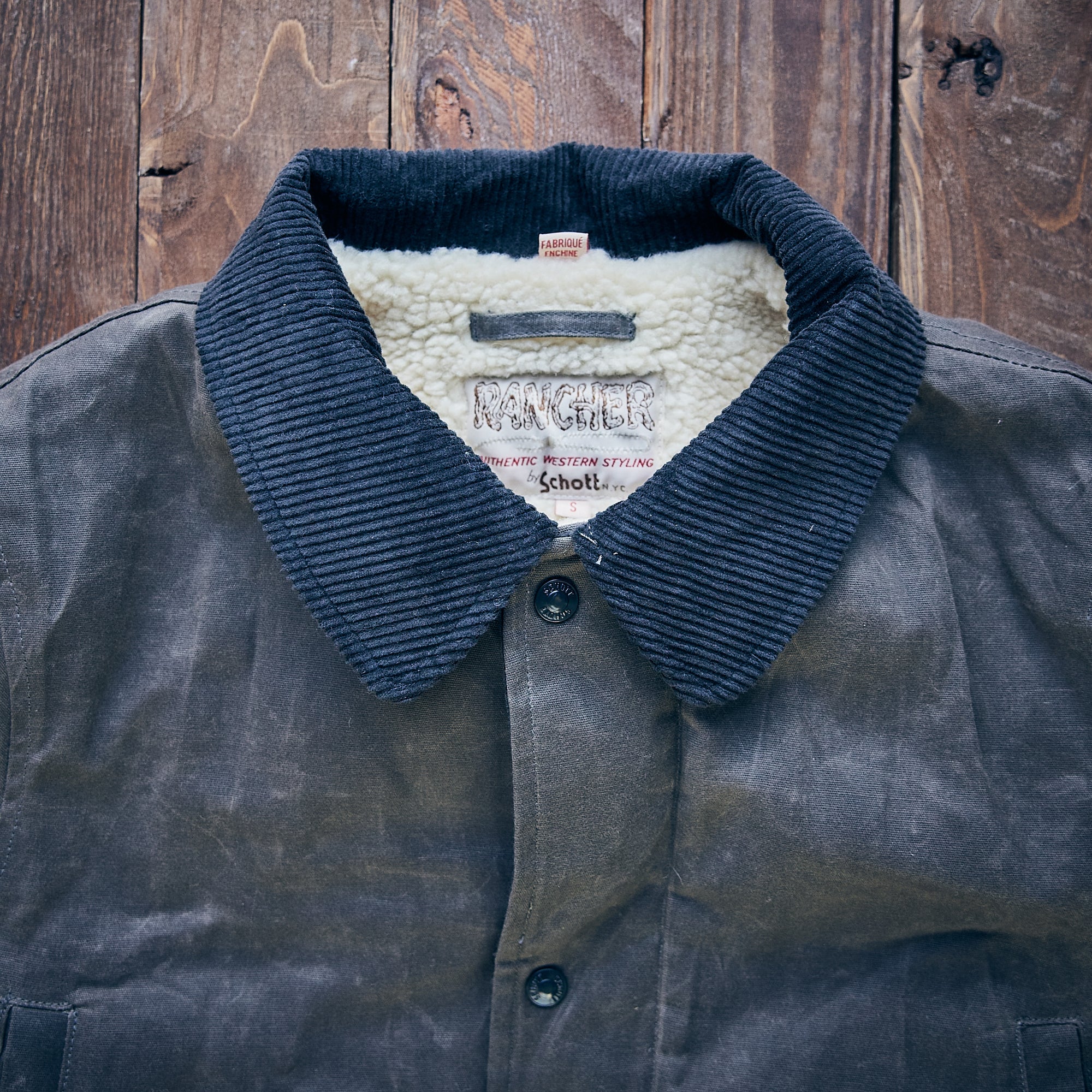 Schott - Waxed Cotton Country Men's Jacket - Gray
