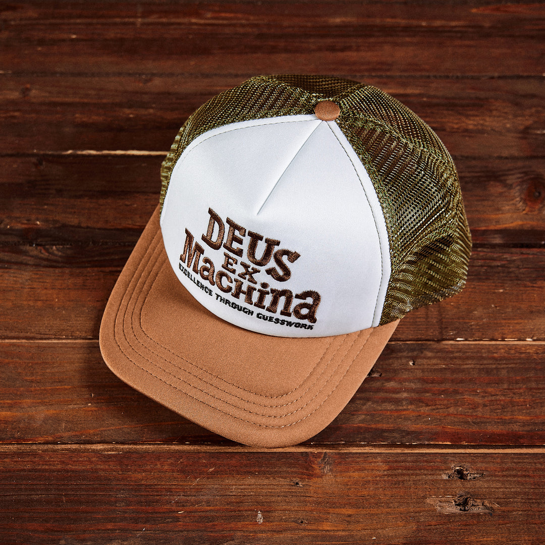 DEUS EX MACHINA - Guesswork Trucker - grøn/hvid