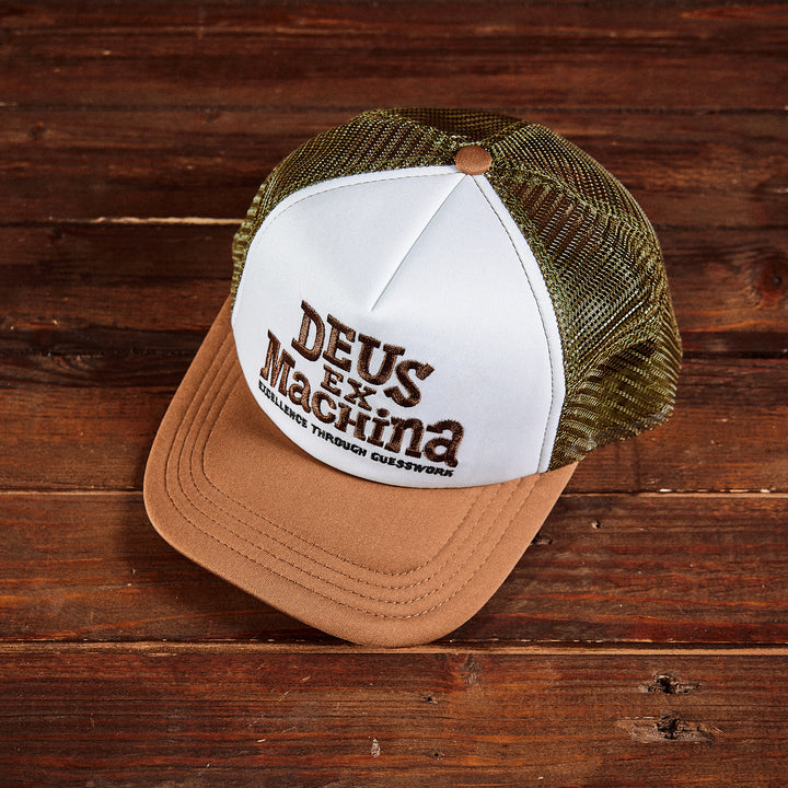 DEUS EX MACHINA - Guesswork Trucker - grøn/hvid