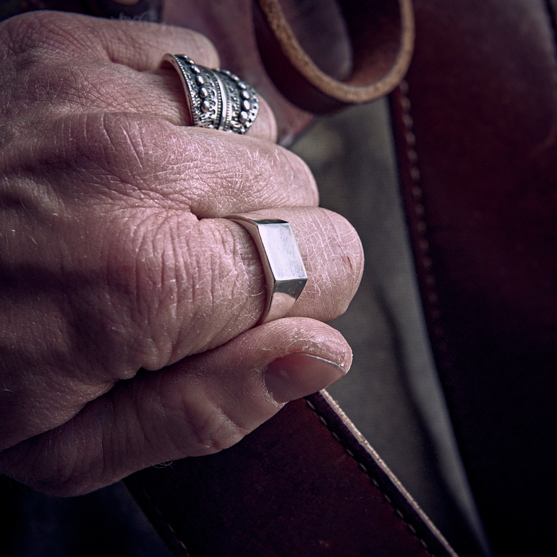 Ring - Jake's Signet #01 - Sølv
