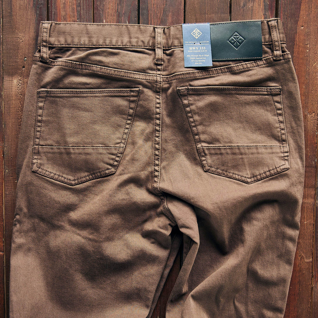 Roark - HWY 133 Slim Fit Broken Twill - Brown